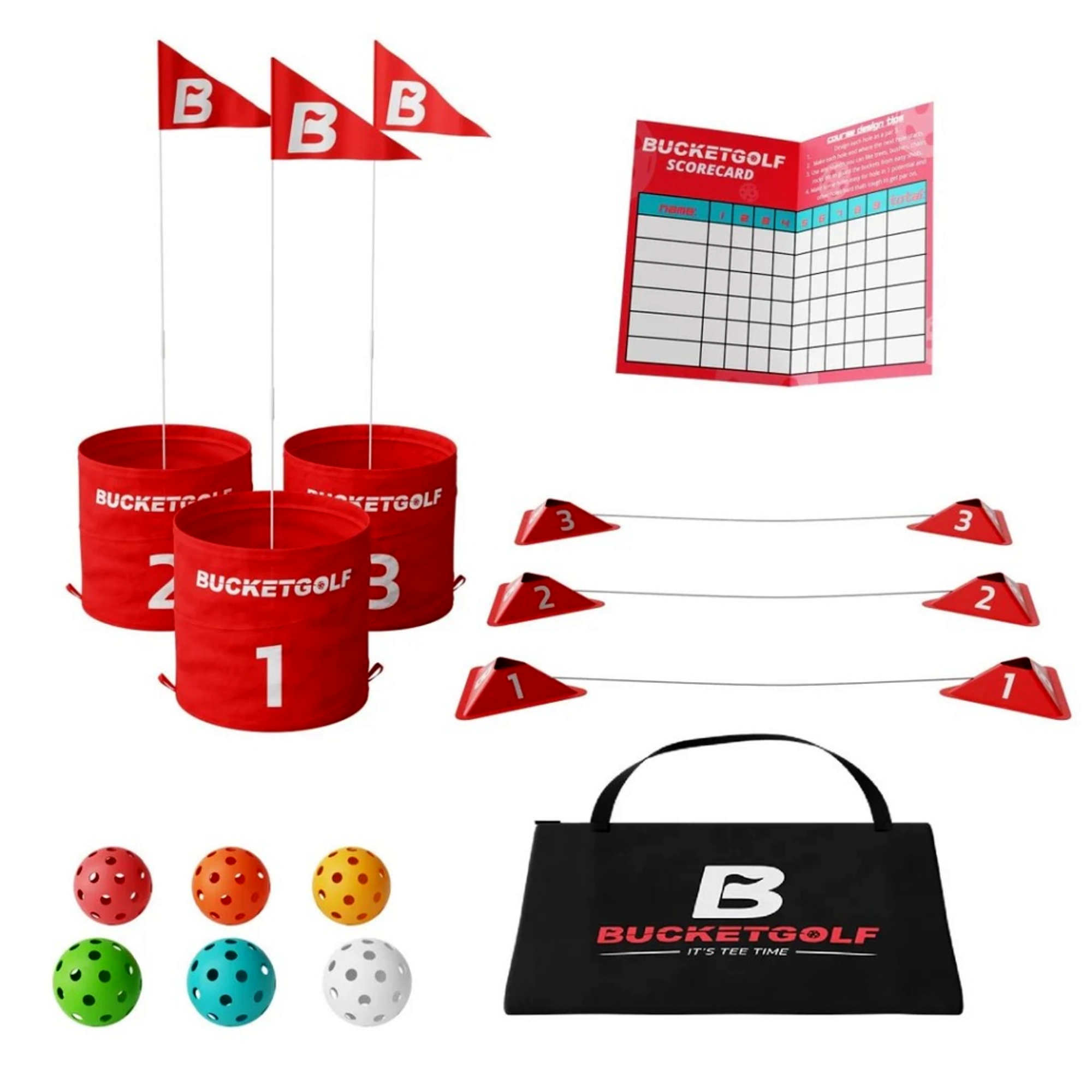 BucketGolf 3-Hole Golf Game Set