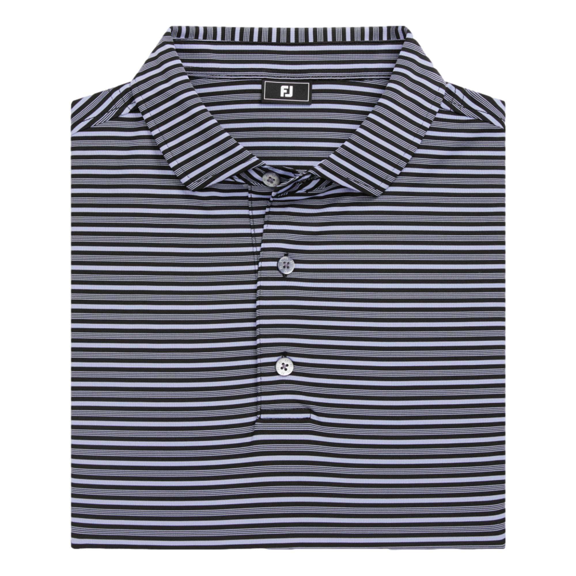 Shirting Stripe Lisle Men's Short Sleeve Golf Polo Shirt