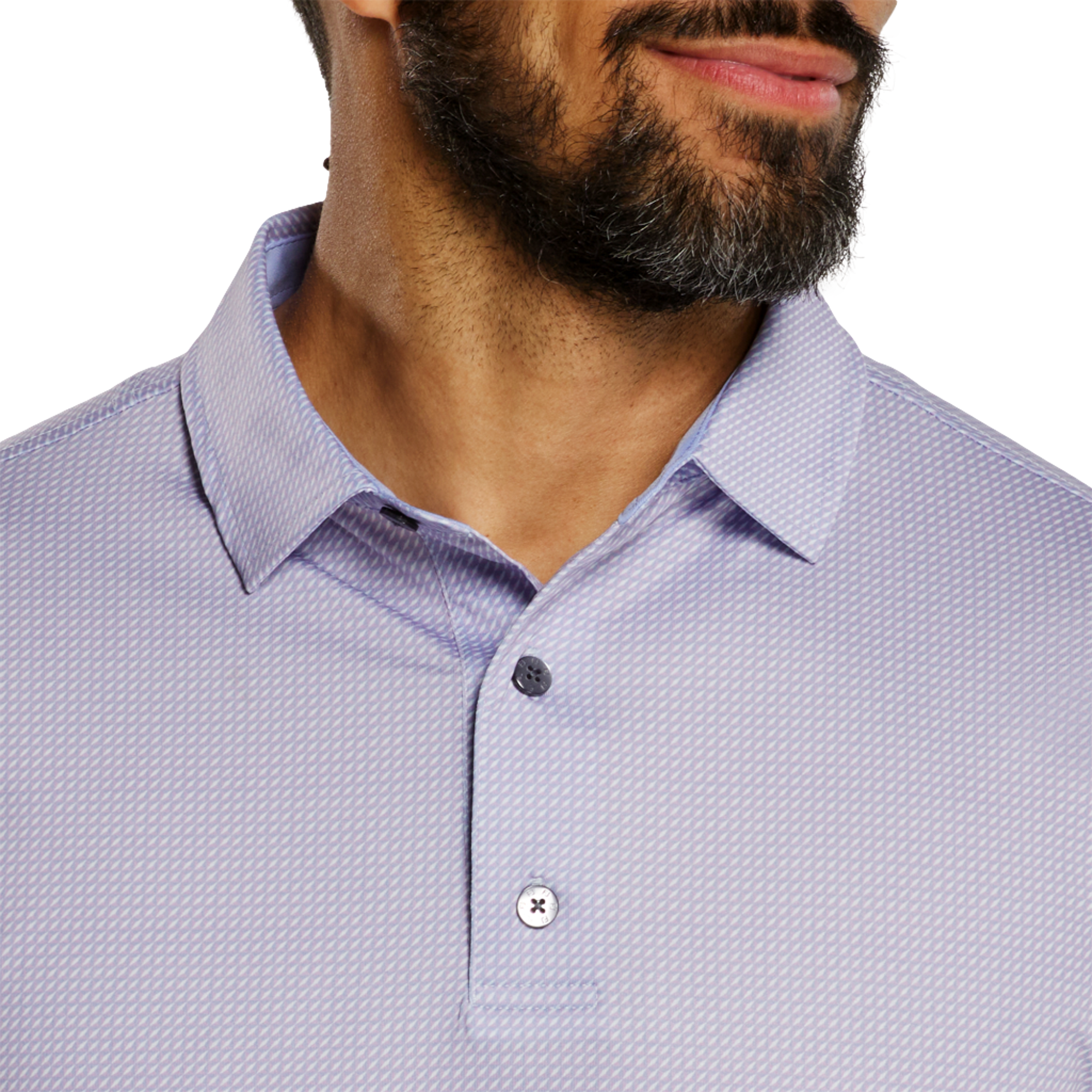 3D Print Lisle Men's Short Sleeve Golf Polo Shirt