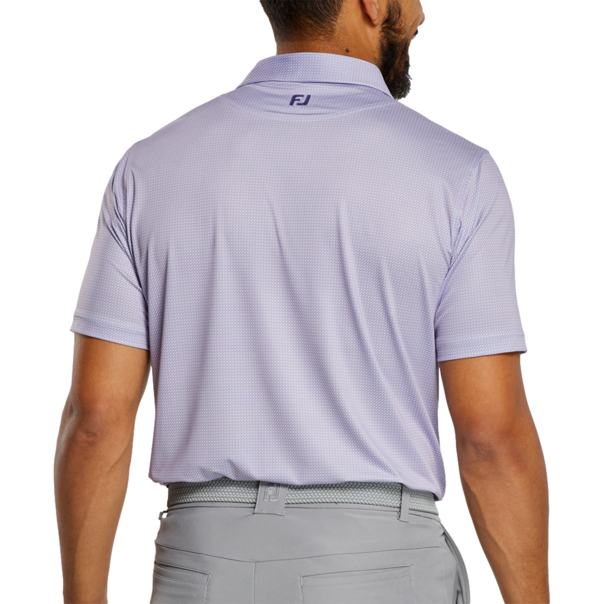 3D Print Lisle Men's Short Sleeve Golf Polo Shirt