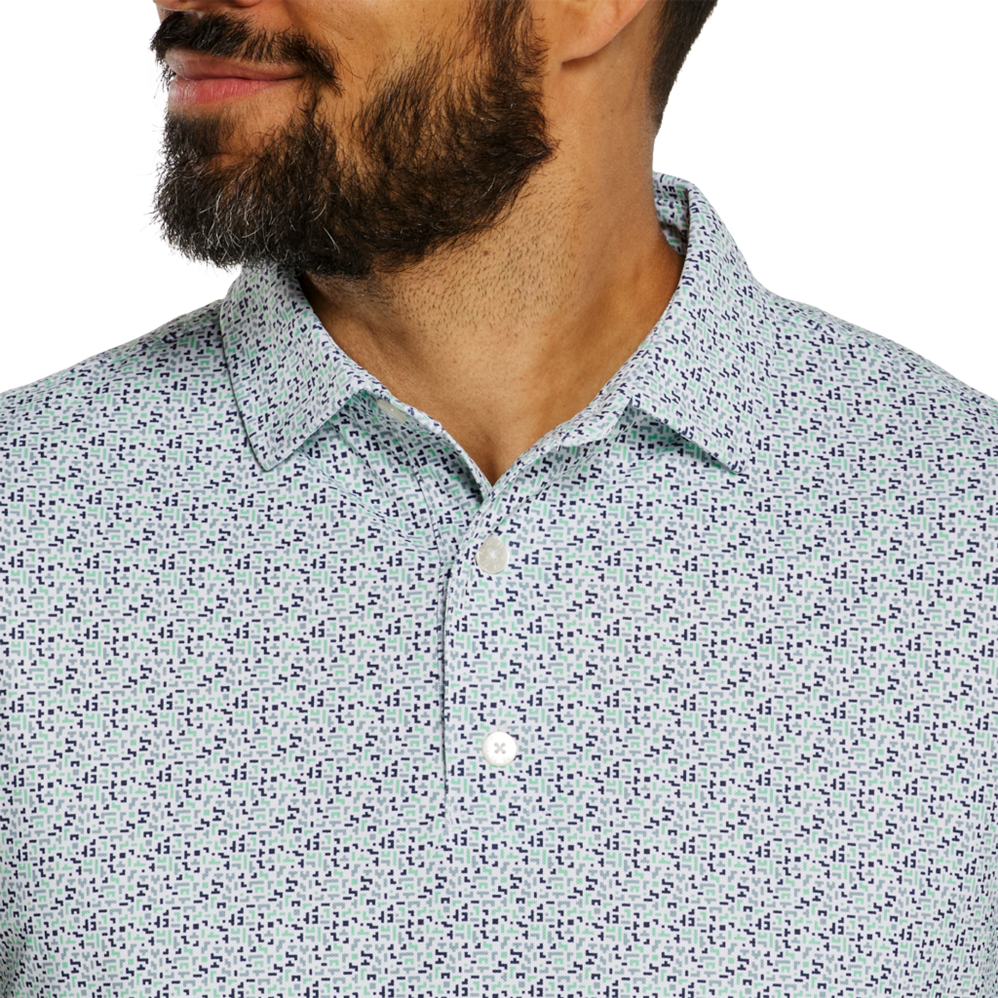 Gamer Print Lisle Men's Short Sleeve Golf Polo Shirt