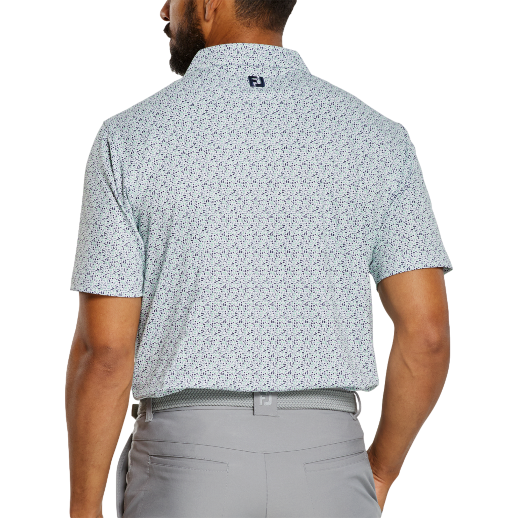 Gamer Print Lisle Men's Short Sleeve Golf Polo Shirt