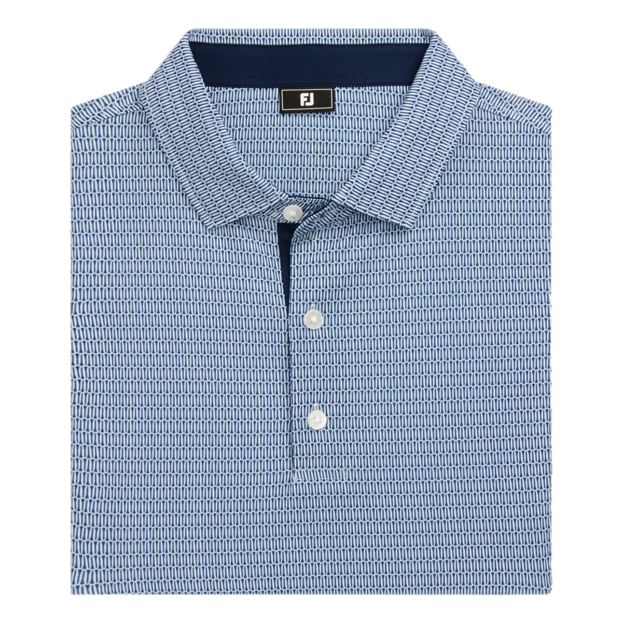 Tee Geo Print Lisle Men's Short Sleeve Golf Polo Shirt
