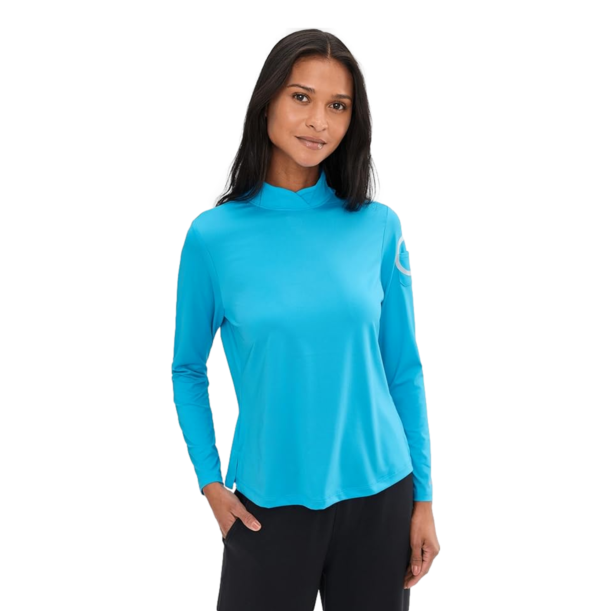 Mockneck Women's Long Sleeve Golf Shirt