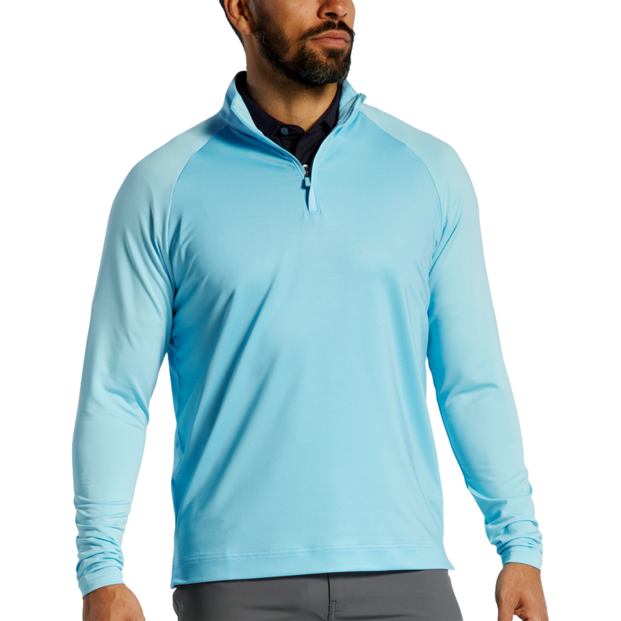 Tonal Dot Block Men's Golf Quarter Zip