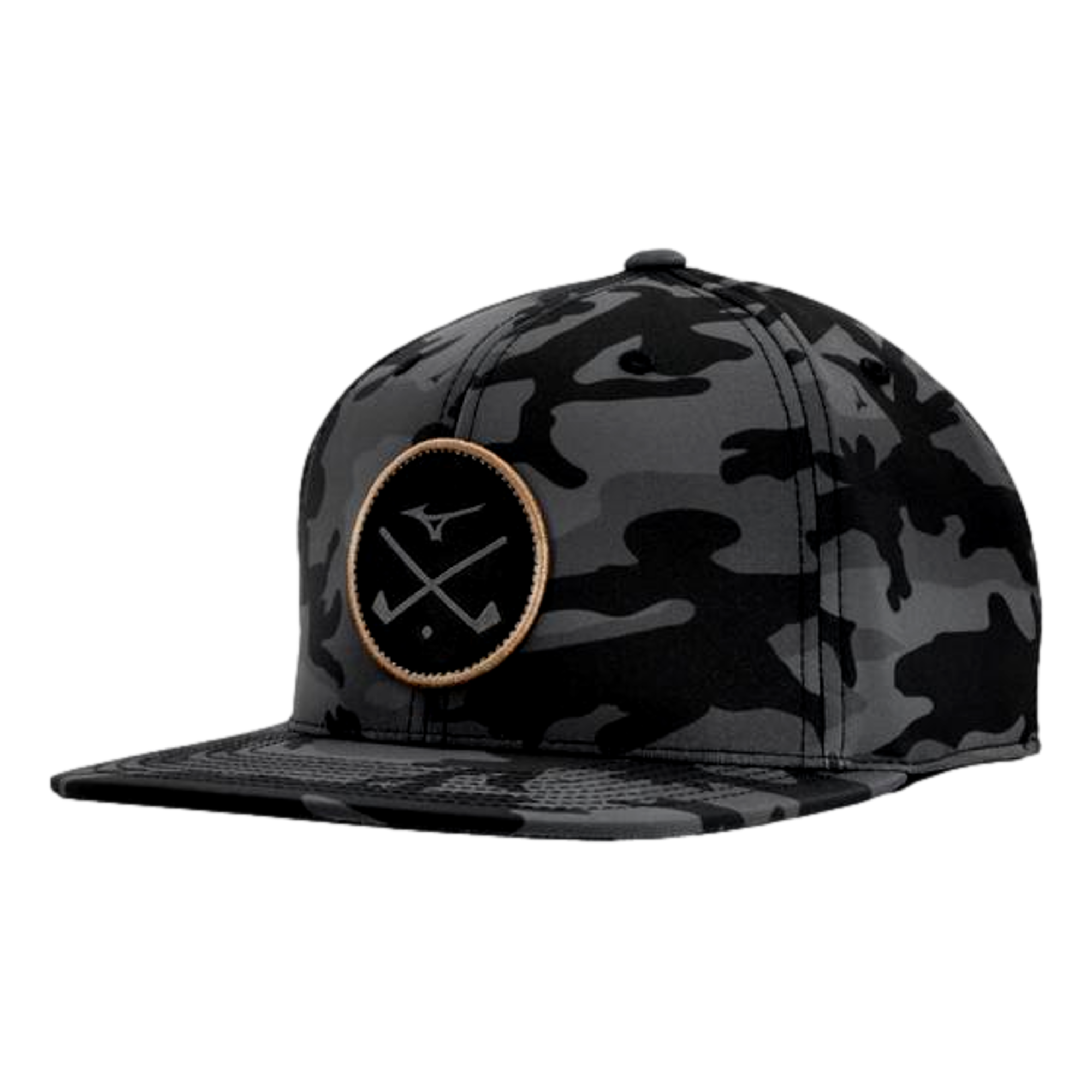 Crossed Clubs Snapback Golf Hat