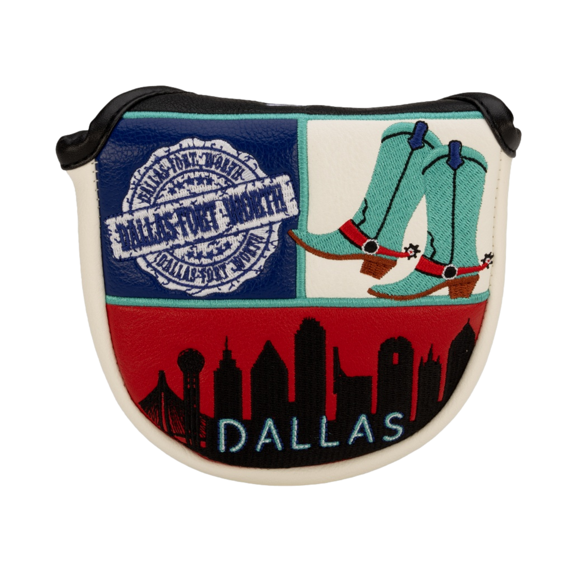 Destination Dallas Mallet Putter Headcover