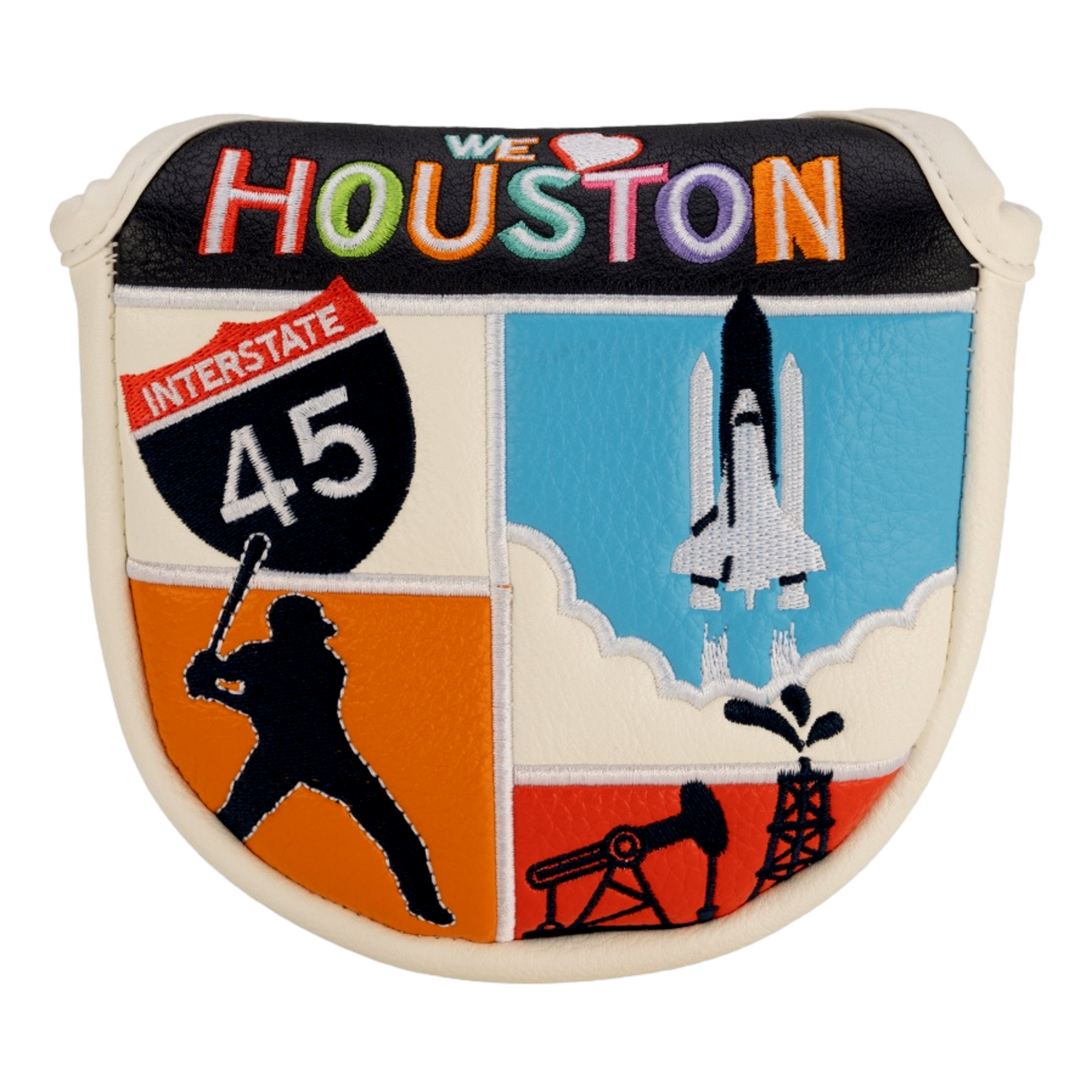 Destination Houston Mallet Putter Headcover