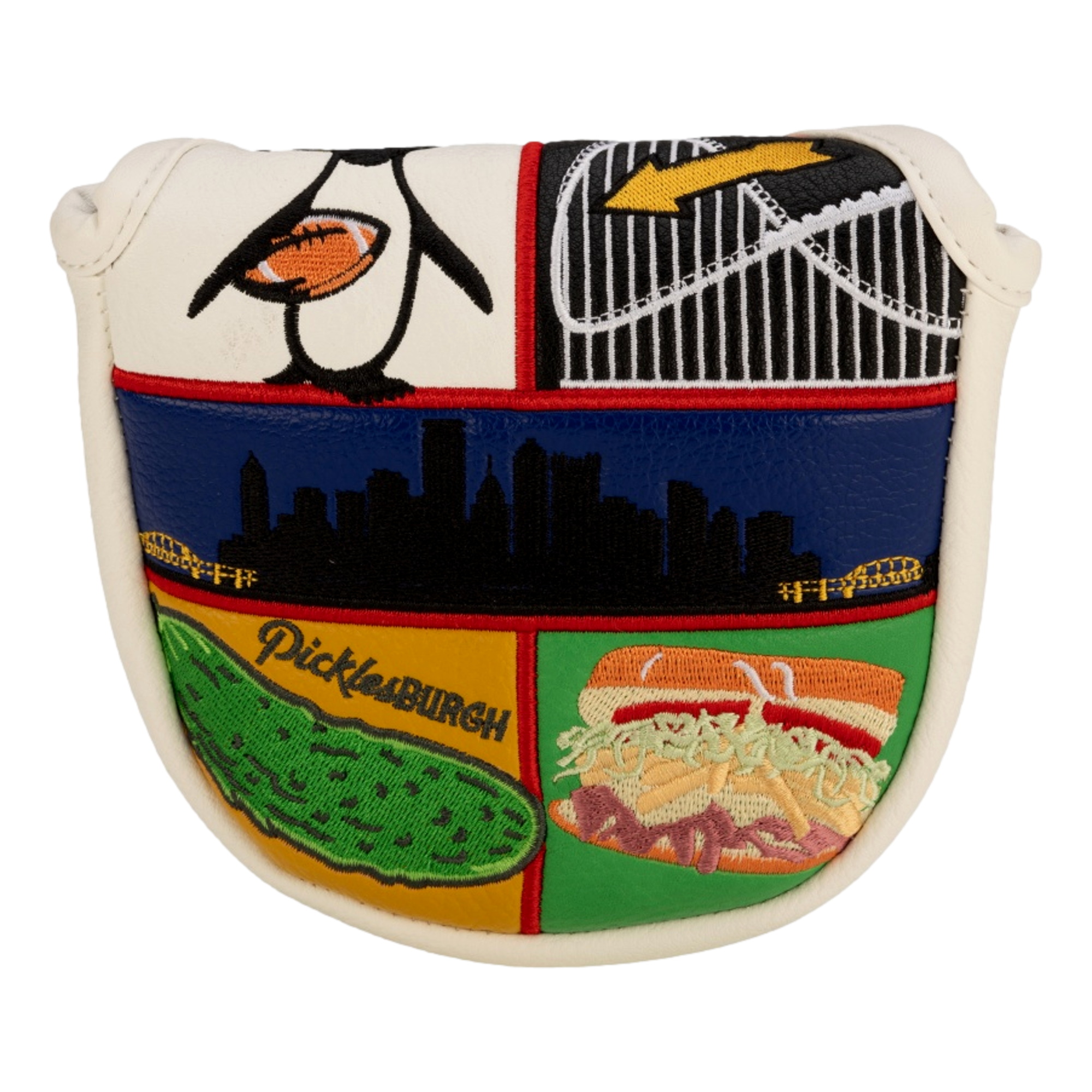 Destination Pittsburgh Mallet Putter Headcover