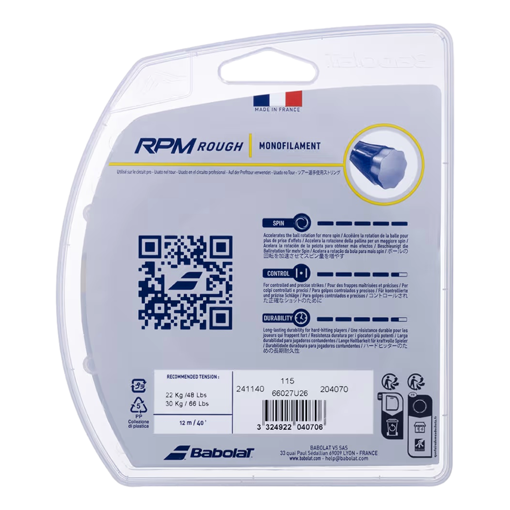 RPM Rough 16G Grey String