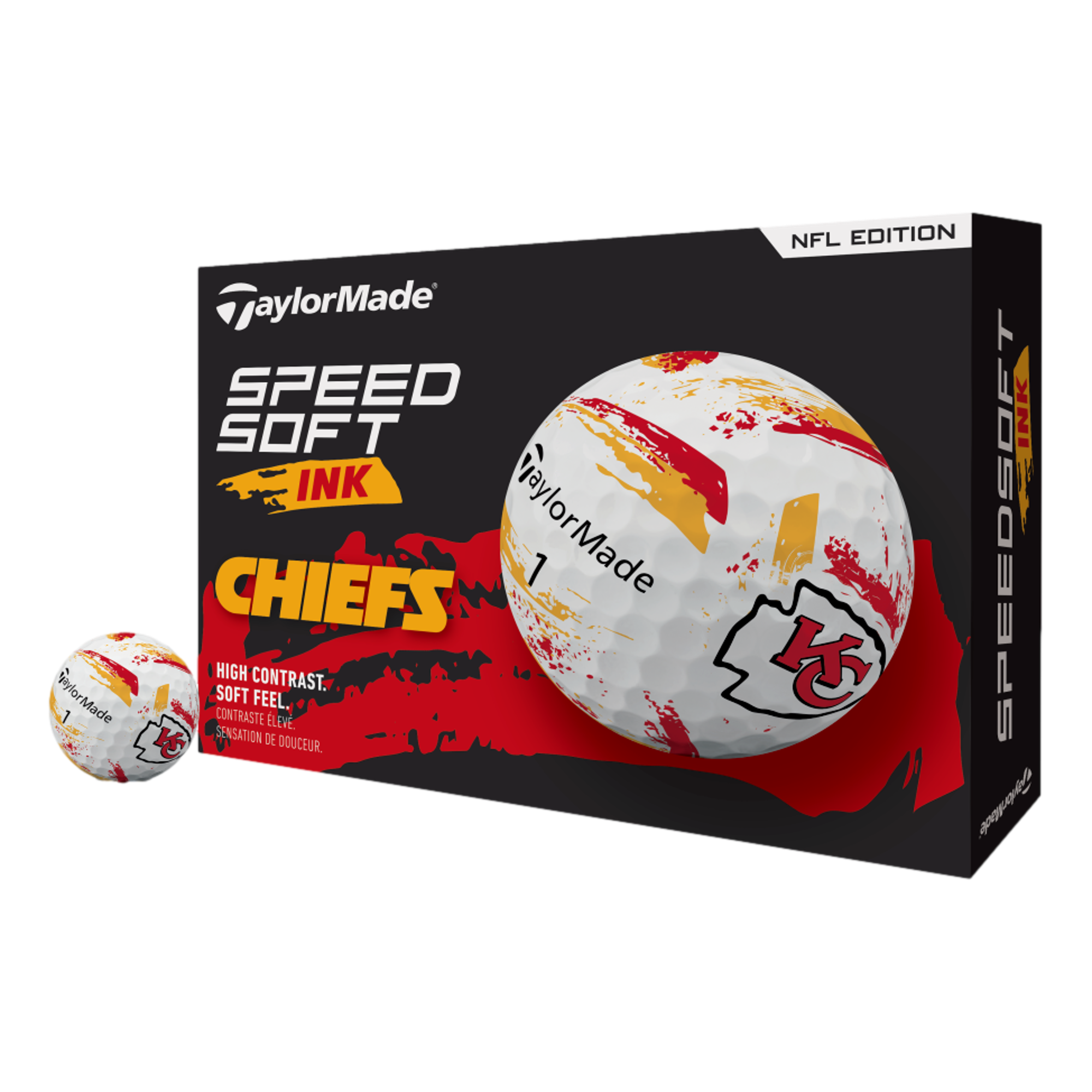 SpeedSoft INK NFL Chiefs Golf Balls