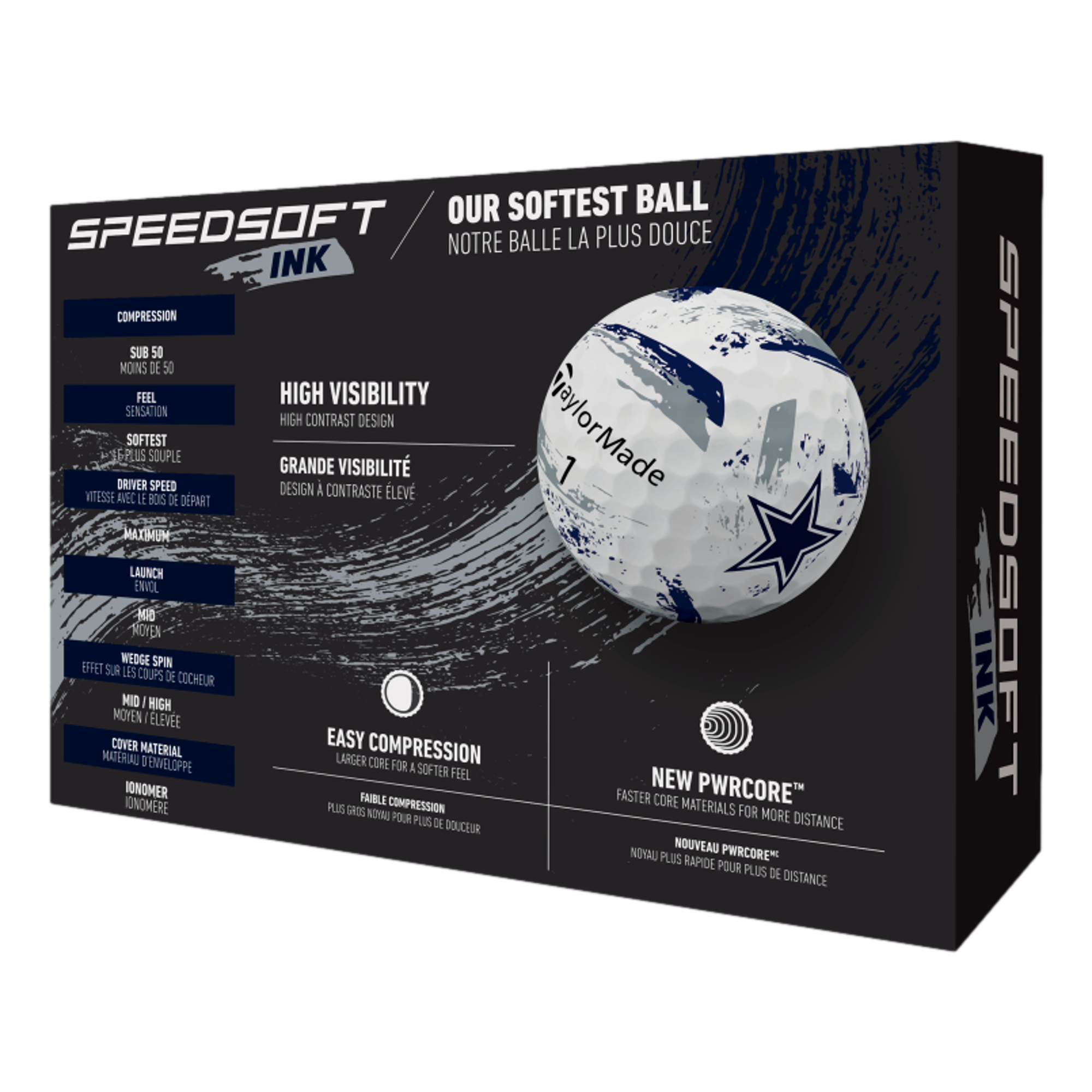 SpeedSoft INK NFL Cowboys Golf Balls