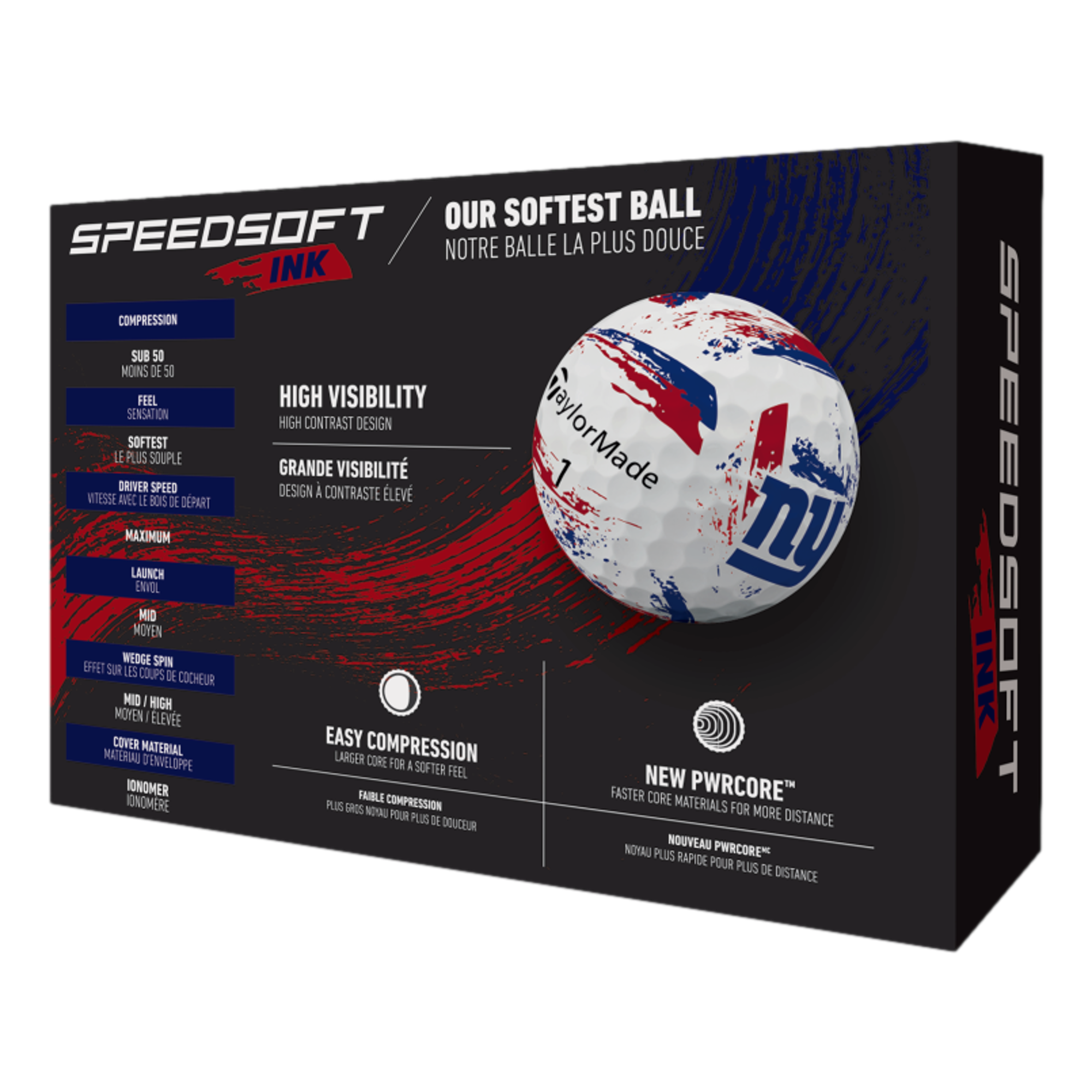 SpeedSoft INK NFL Giants Golf Balls