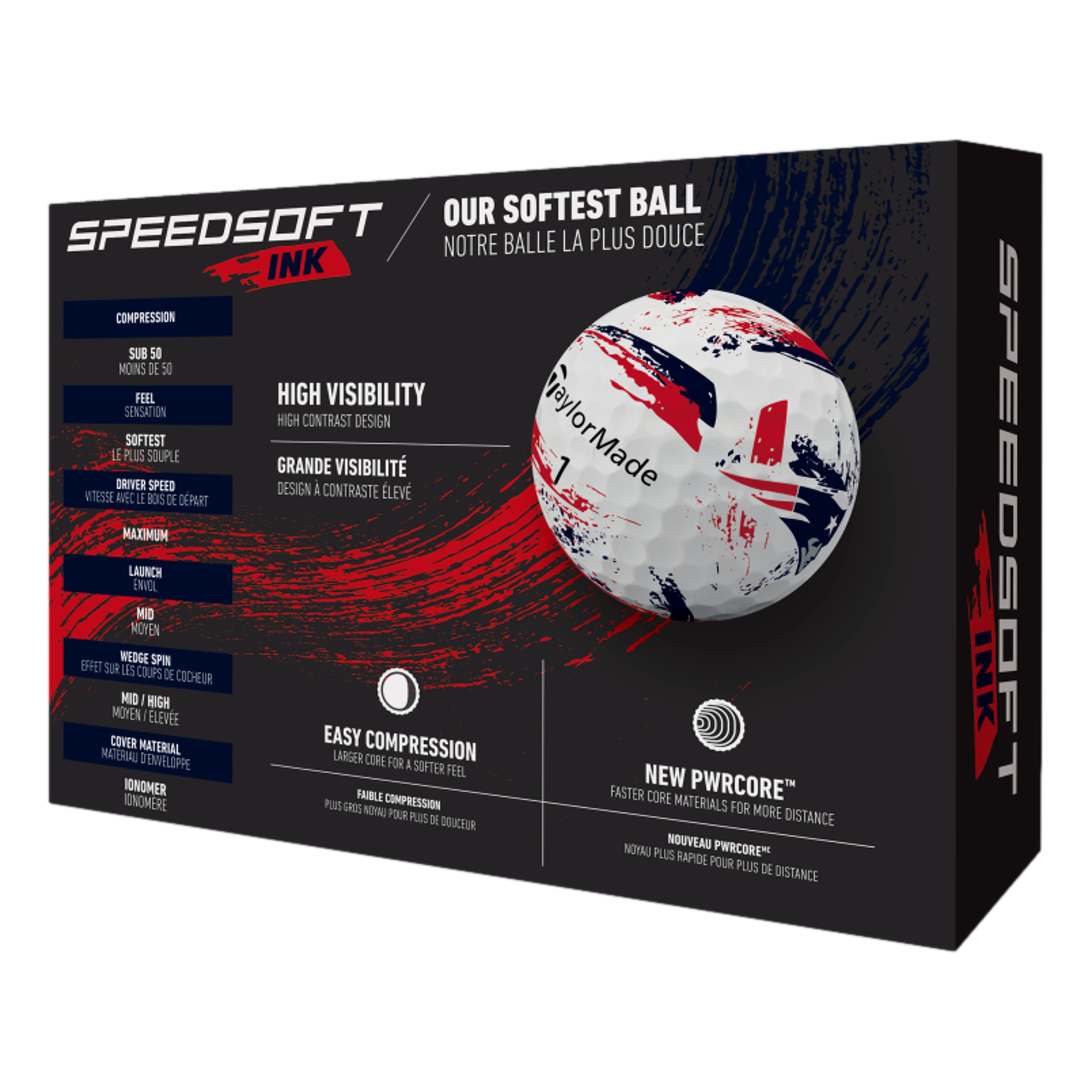 SpeedSoft INK NFL Patriots Golf Balls