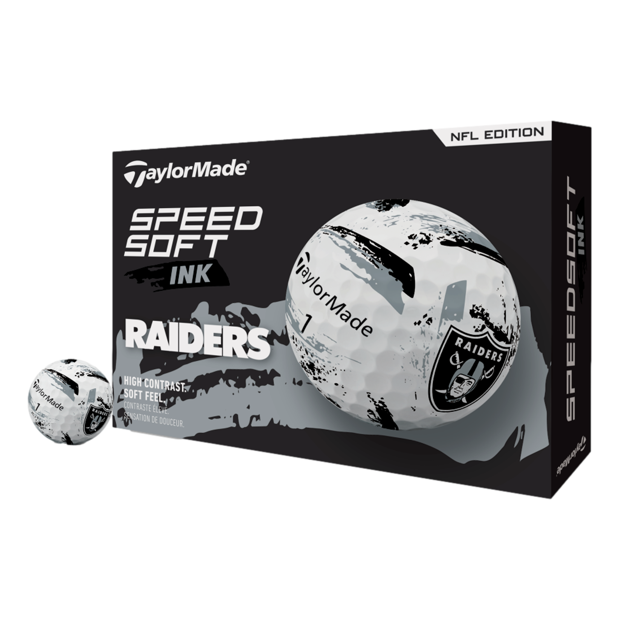 SpeedSoft INK NFL Raiders Golf Balls