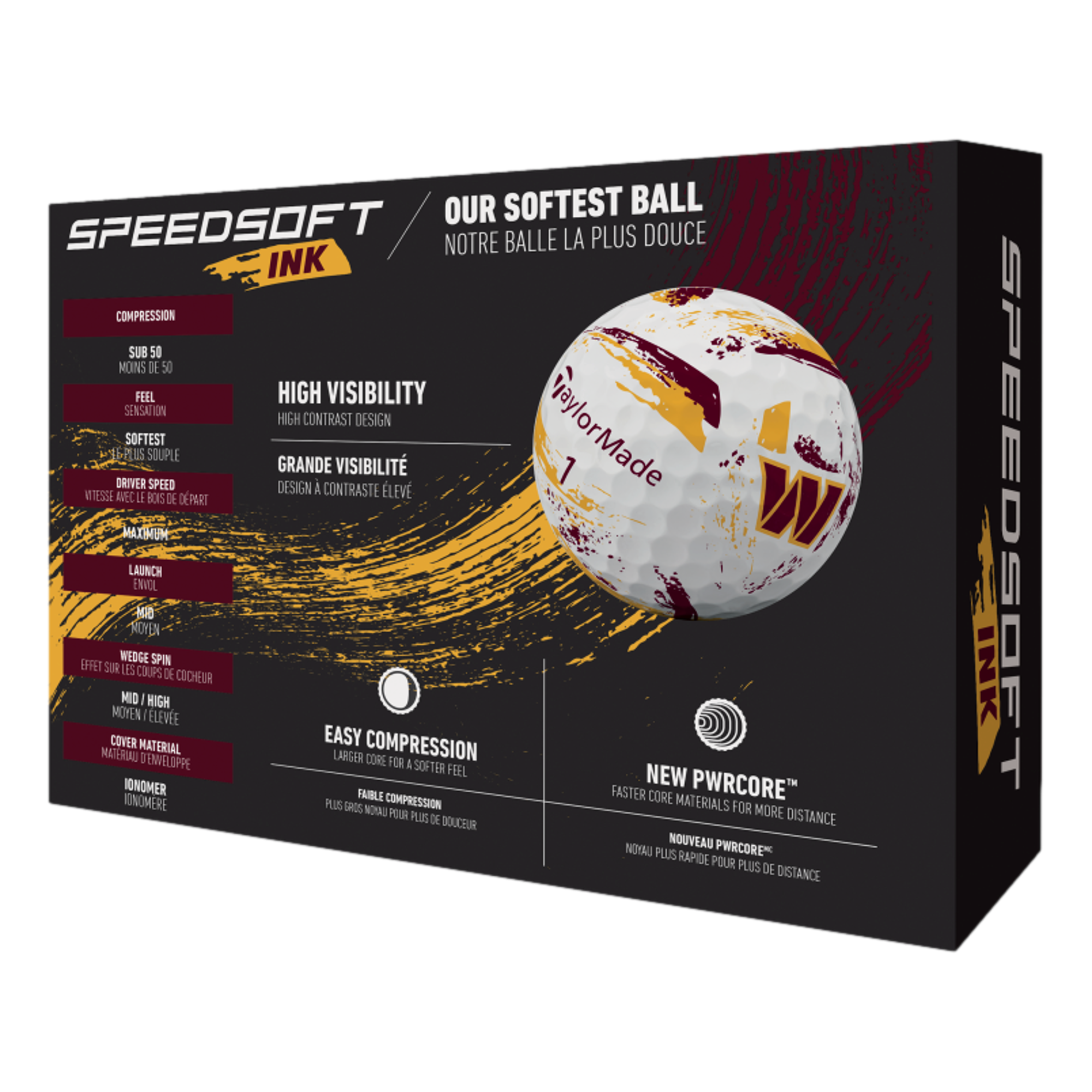 SpeedSoft INK NFL Commanders Golf Balls