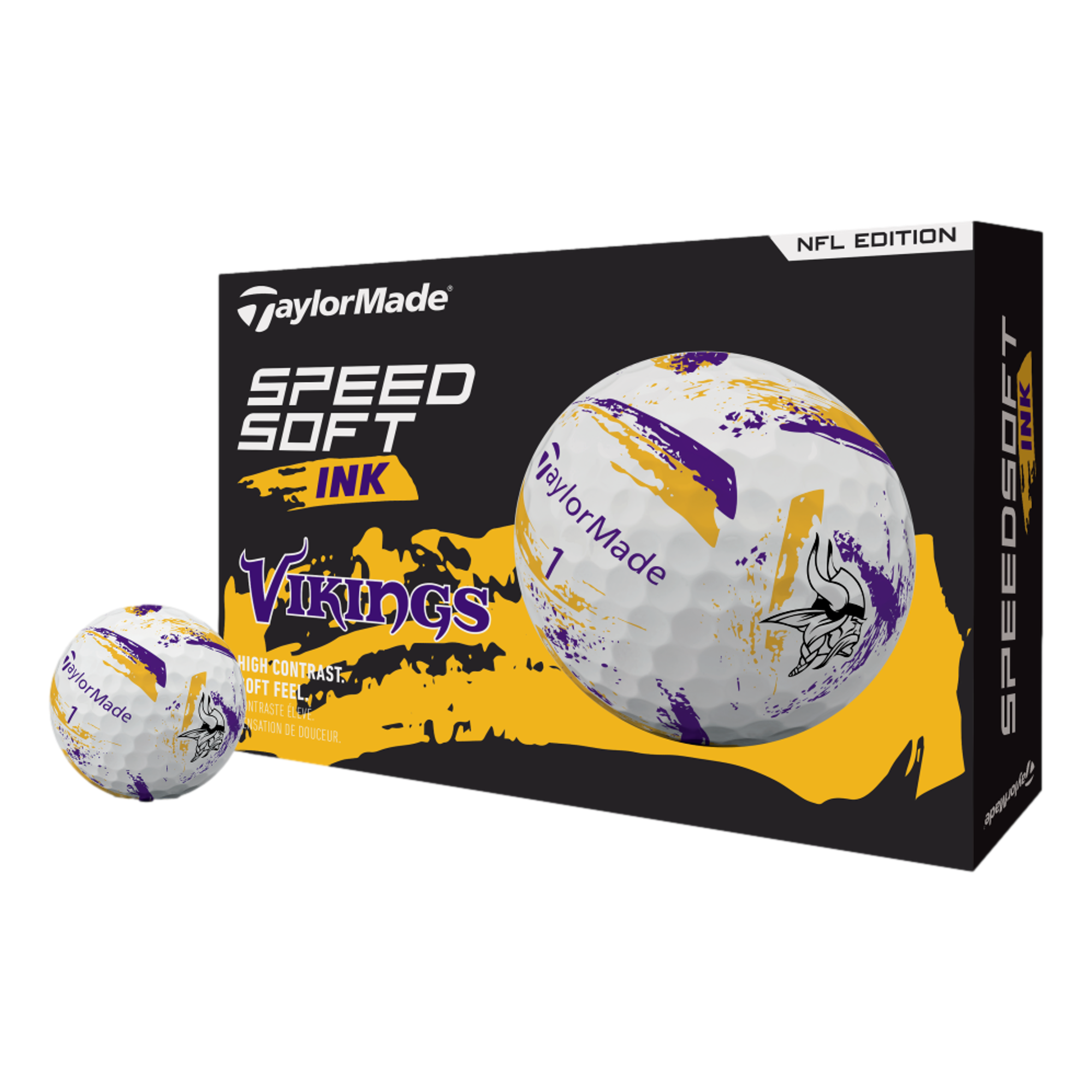 SpeedSoft INK NFL Vikings Golf Balls