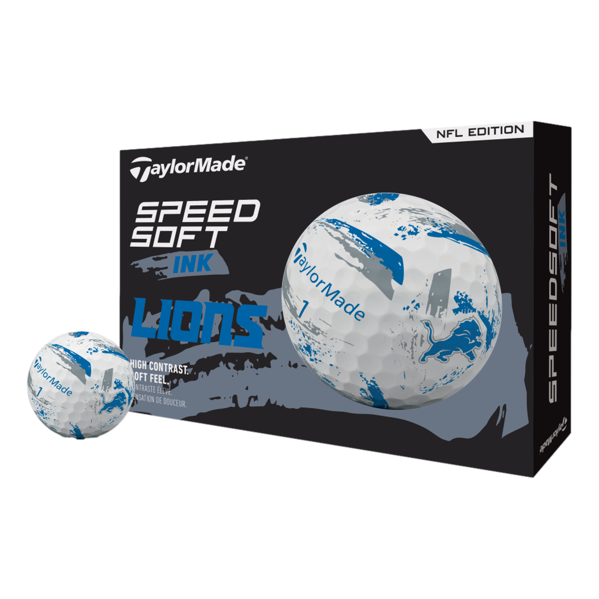 SpeedSoft INK NFL Lions Golf Balls