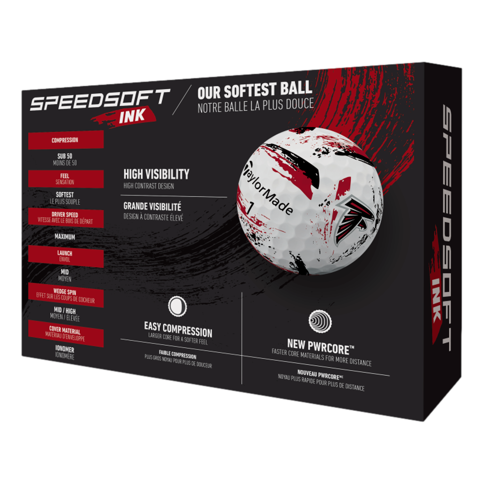 SpeedSoft INK NFL Falcons Golf Balls
