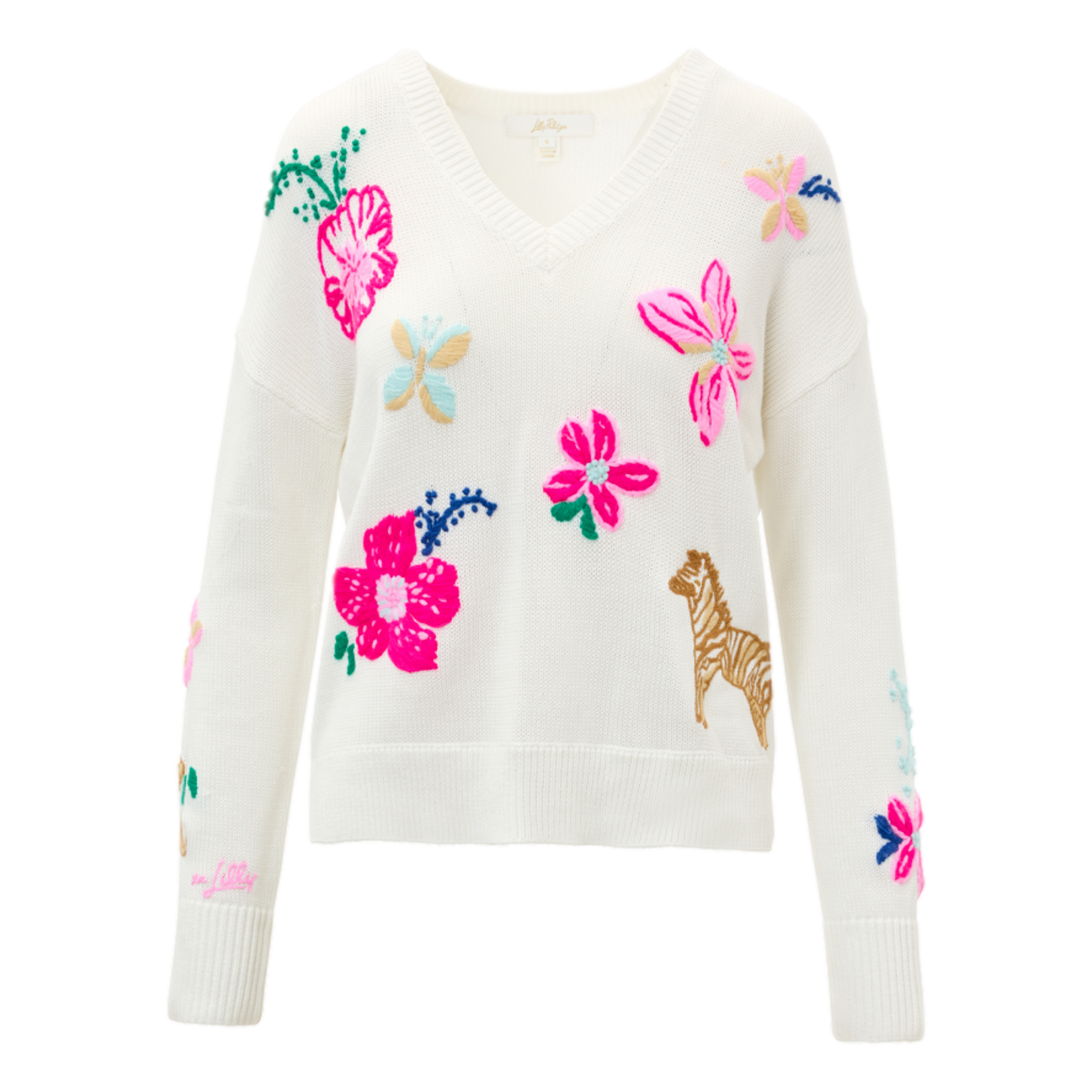 Women's Tensley V-Neck Embroidered Golf Sweater