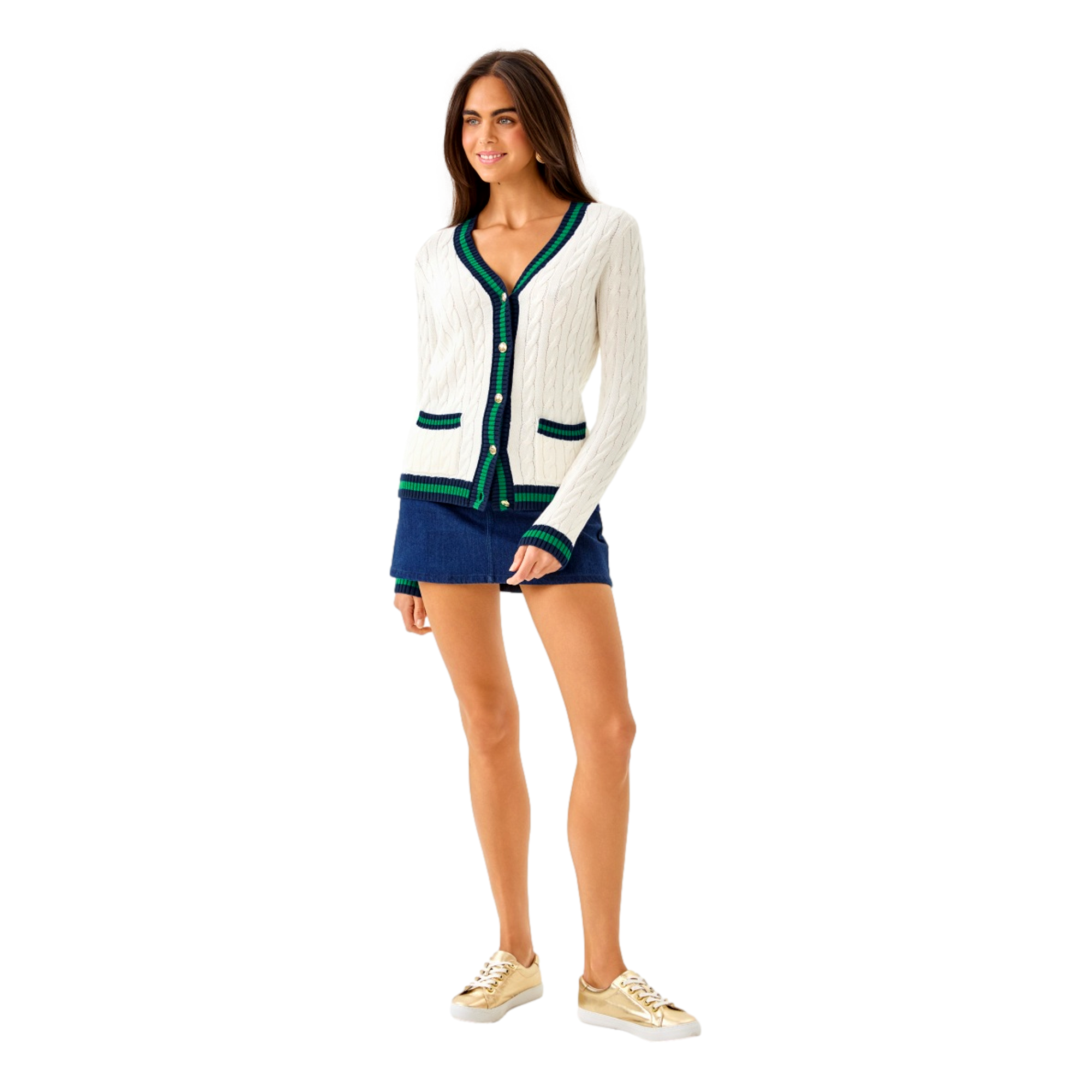 Brockton Women's Cardigan Golf Sweater