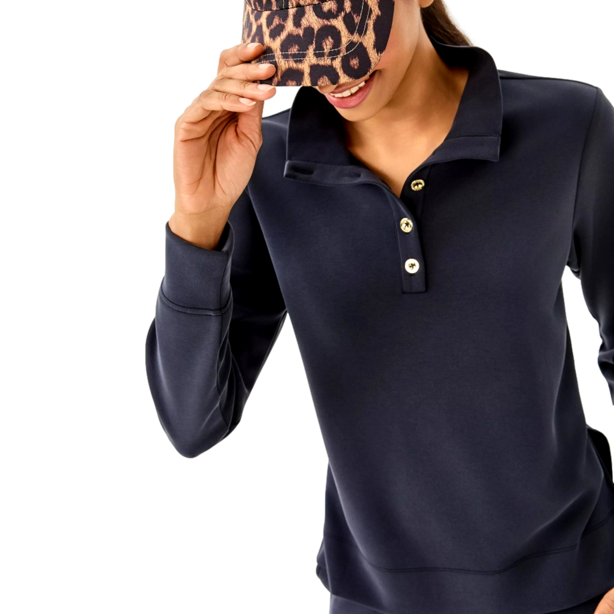 Cowie Button Women's Golf Sweater