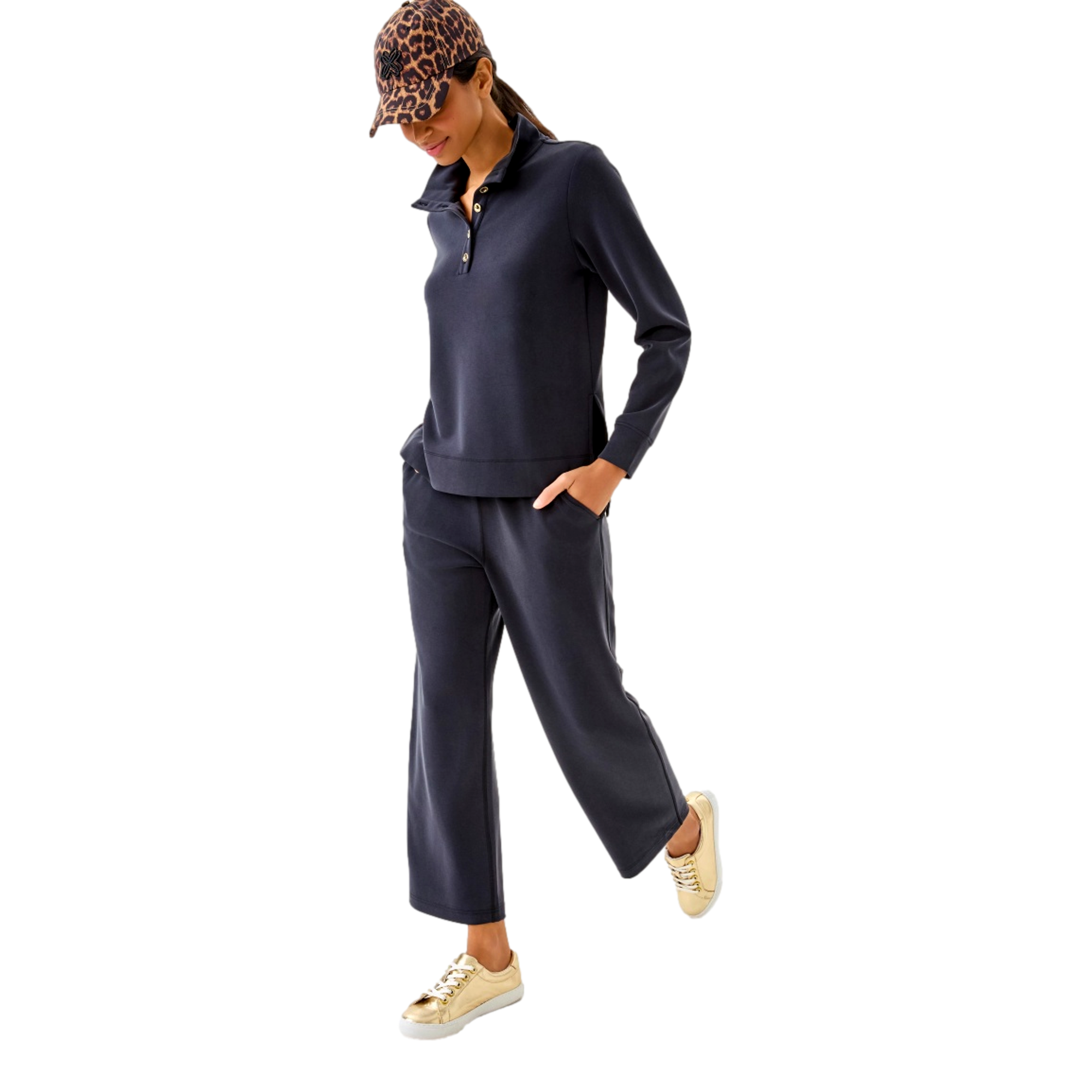 Cowie Button Women's Golf Sweater