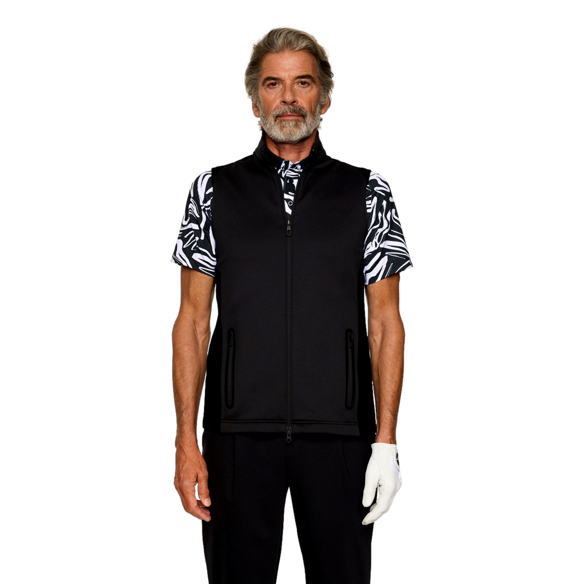 Dane Hybrid Knit Full Zip Men's Golf Vest