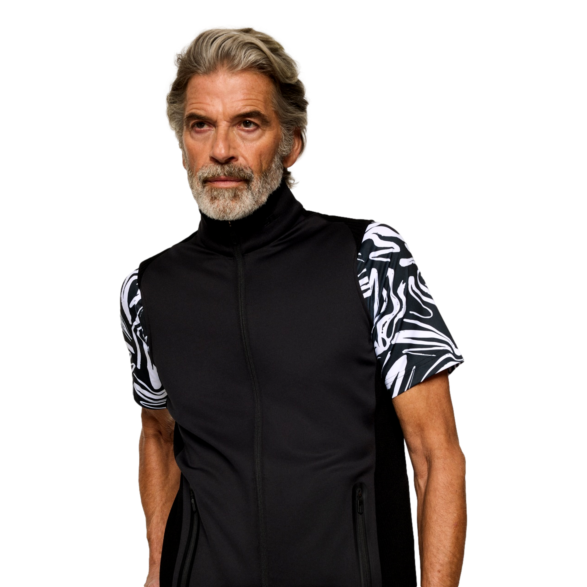 Dane Hybrid Knit Full Zip Men's Golf Vest