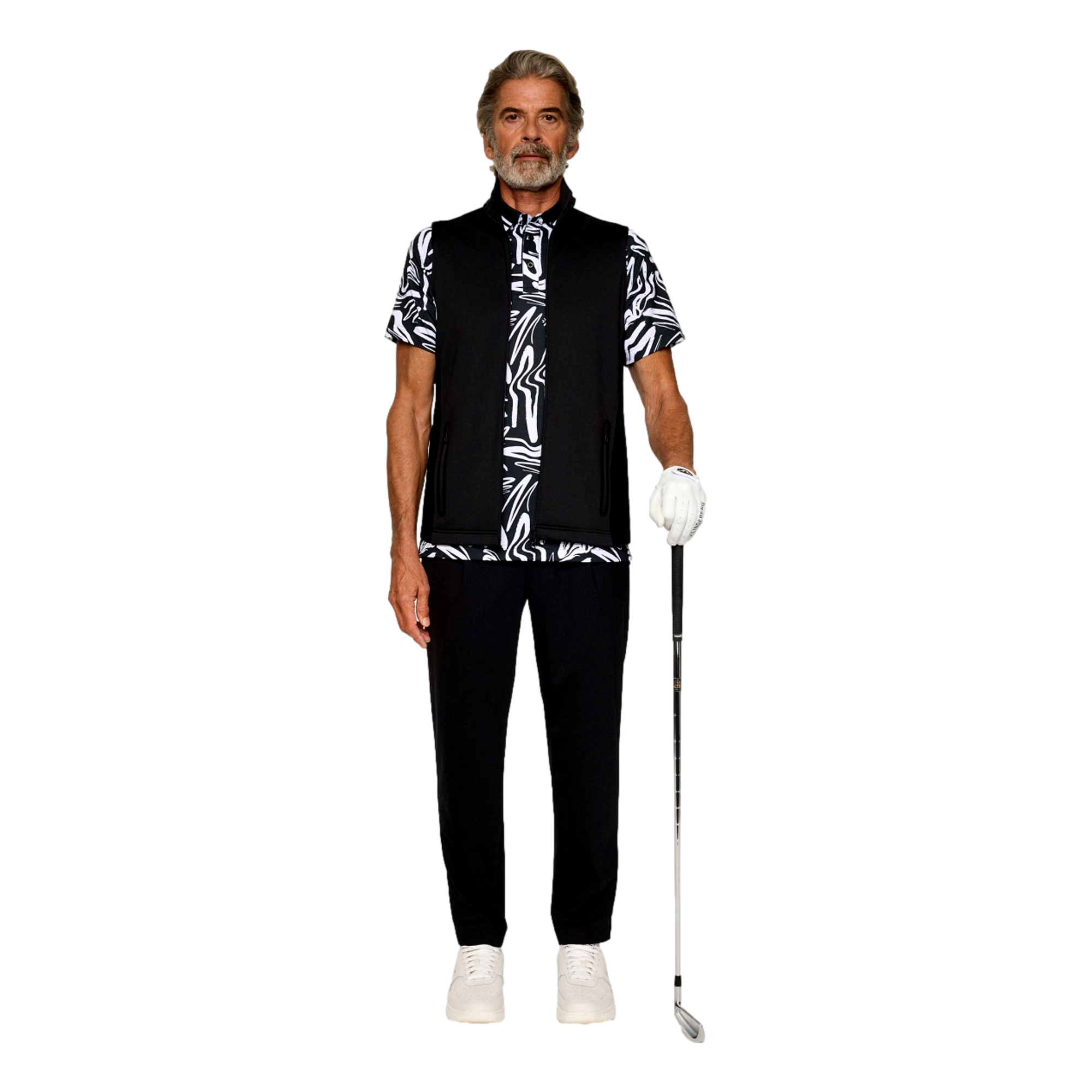 Dane Hybrid Knit Full Zip Men's Golf Vest