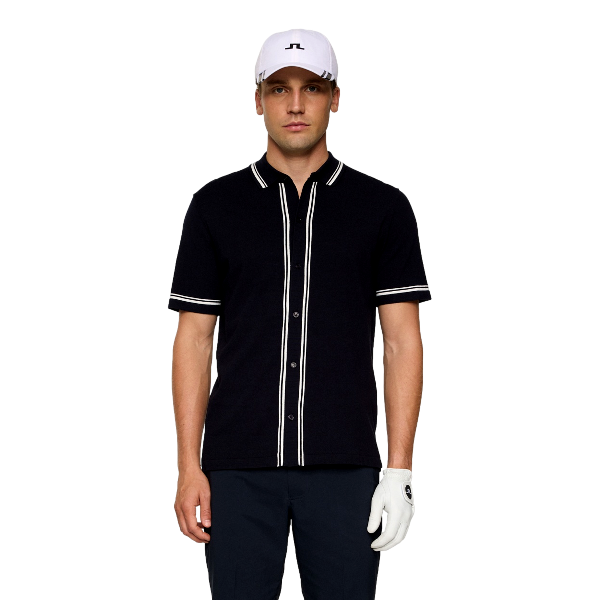 Nicolai Knitted Men's Short Sleeve Golf Polo Shirt
