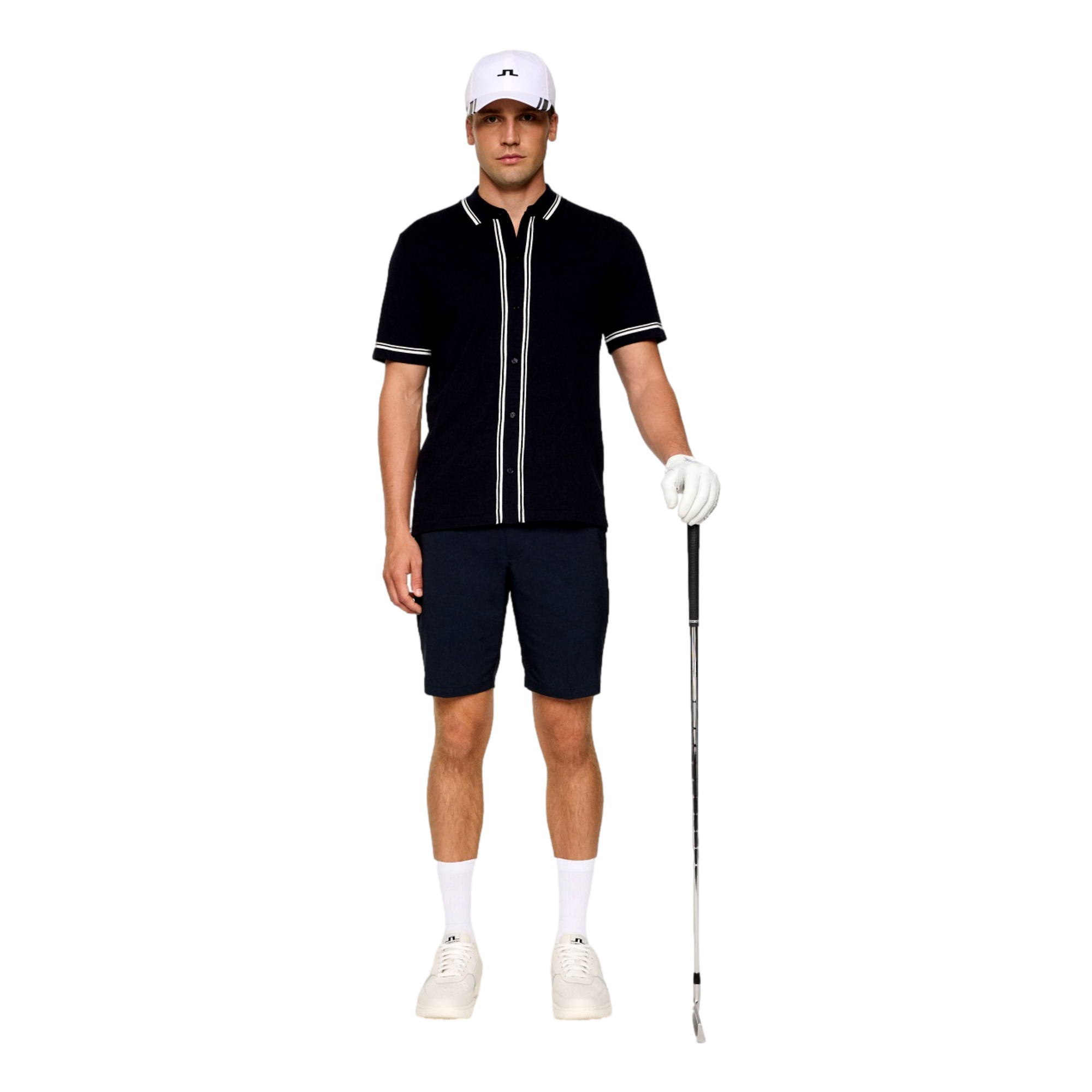 Nicolai Knitted Men's Short Sleeve Golf Polo Shirt