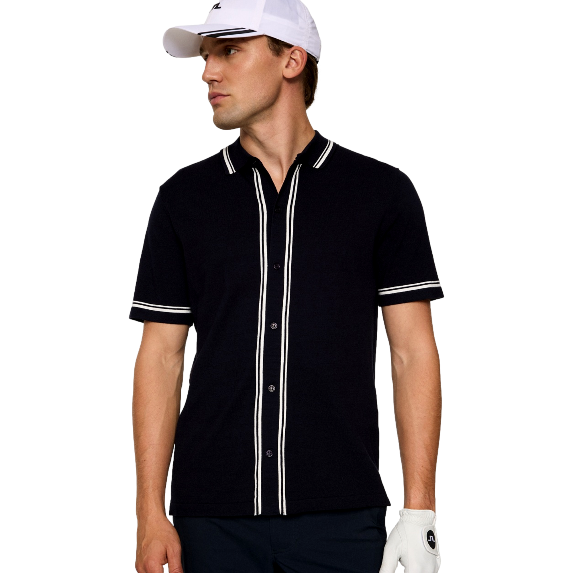 Nicolai Knitted Men's Short Sleeve Golf Polo Shirt