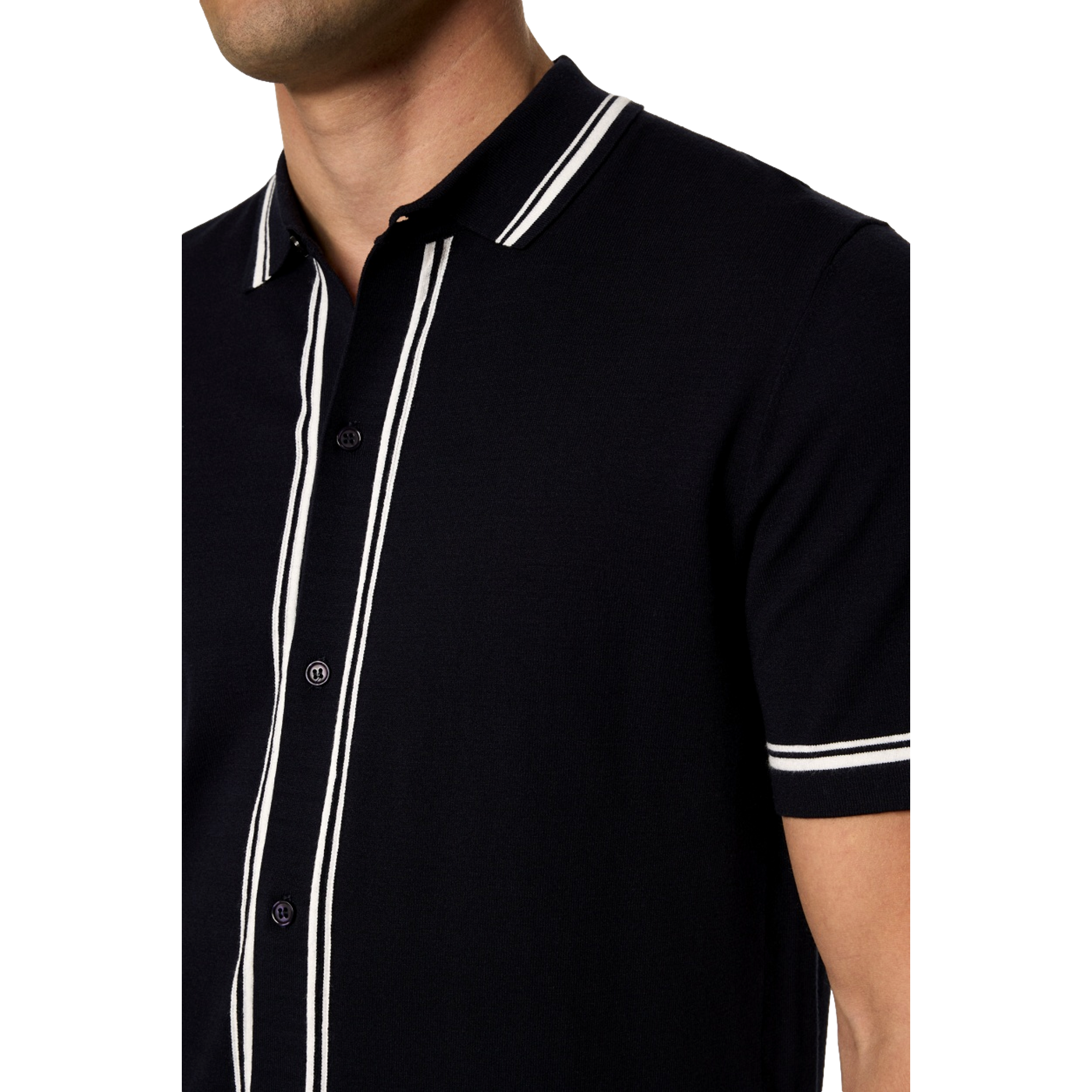 Nicolai Knitted Men's Short Sleeve Golf Polo Shirt