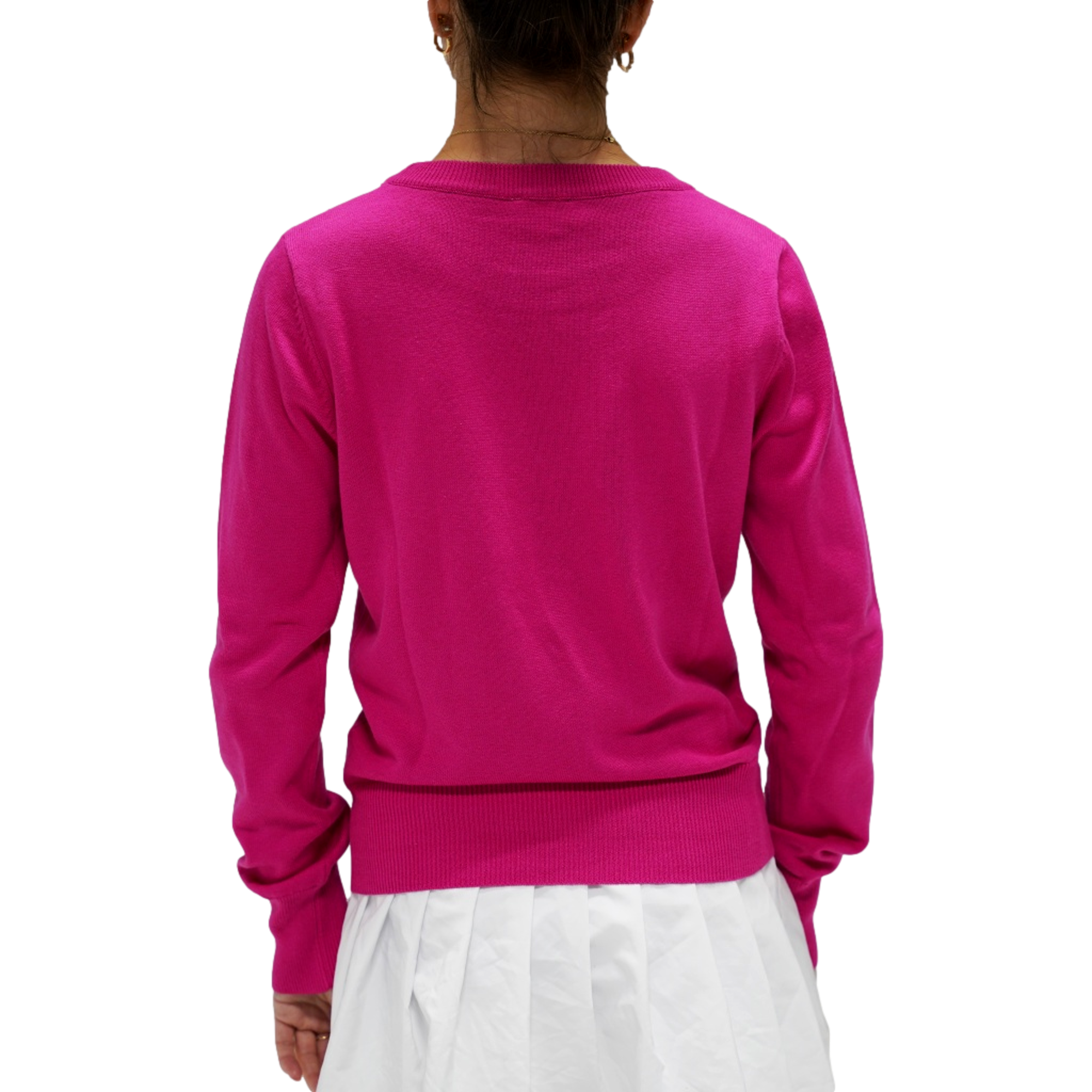 Crossed Clubs Knit Crewneck Women's Golf Sweater