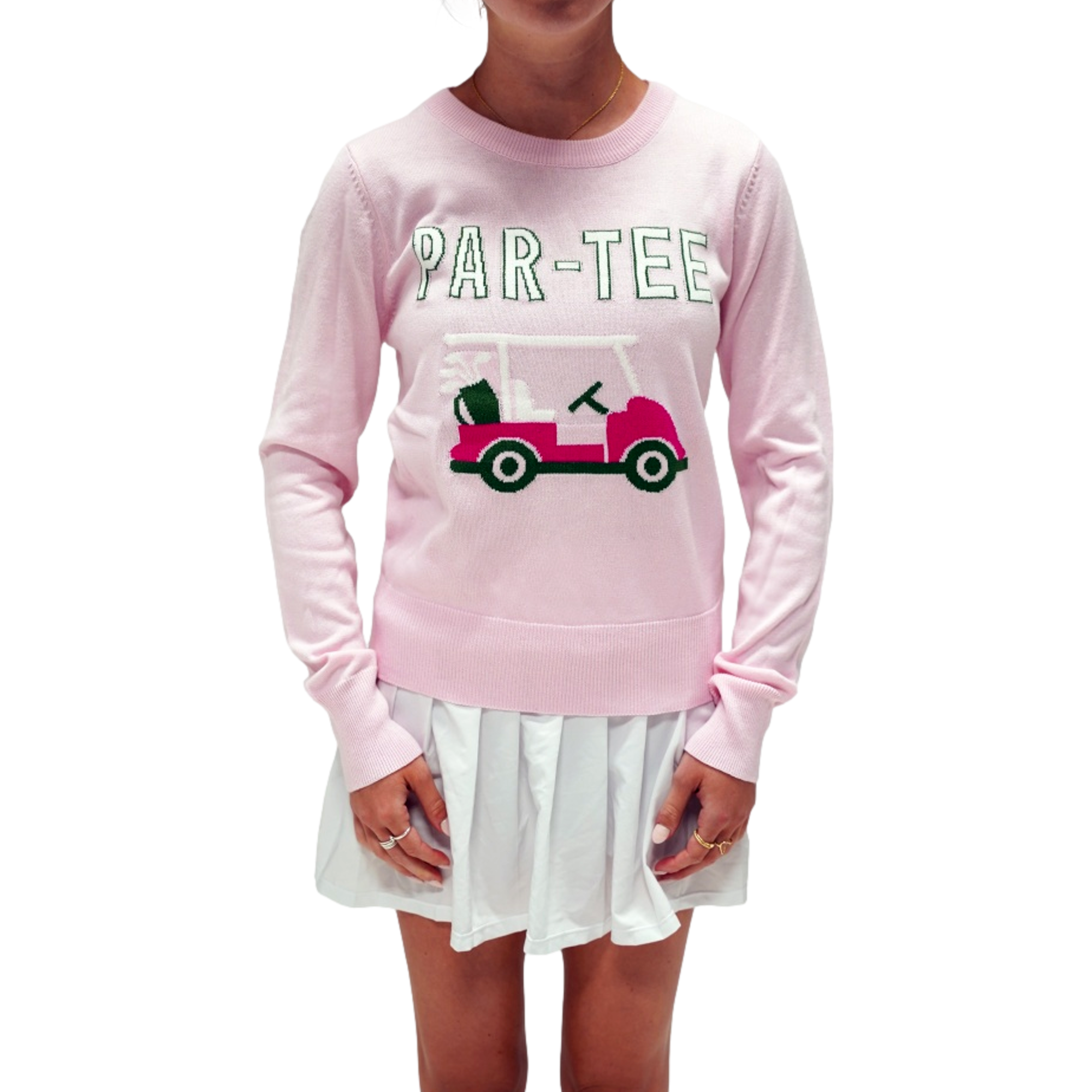 Par-Tee Knit Crewneck Women's Golf Sweater