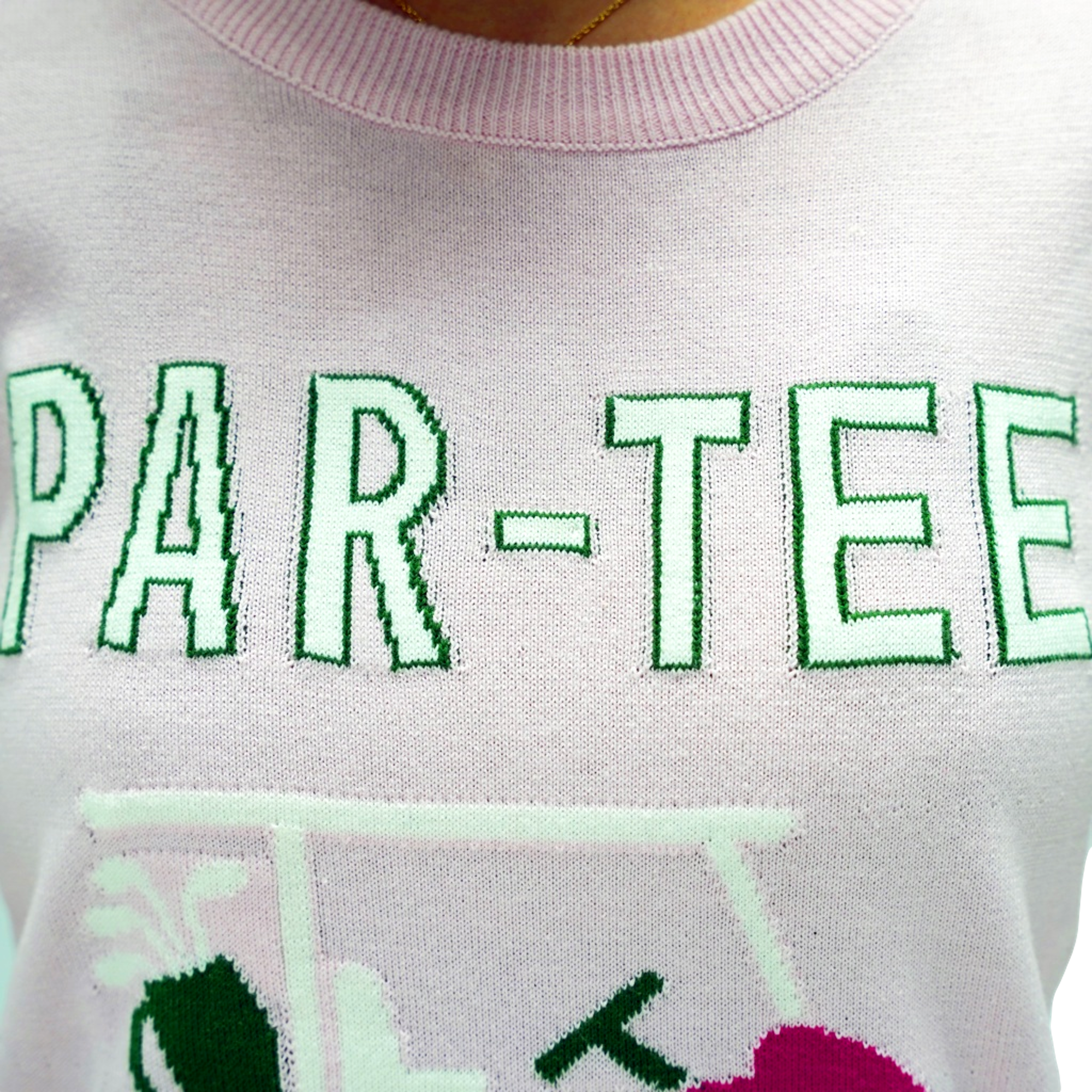 Par-Tee Knit Crewneck Women's Golf Sweater