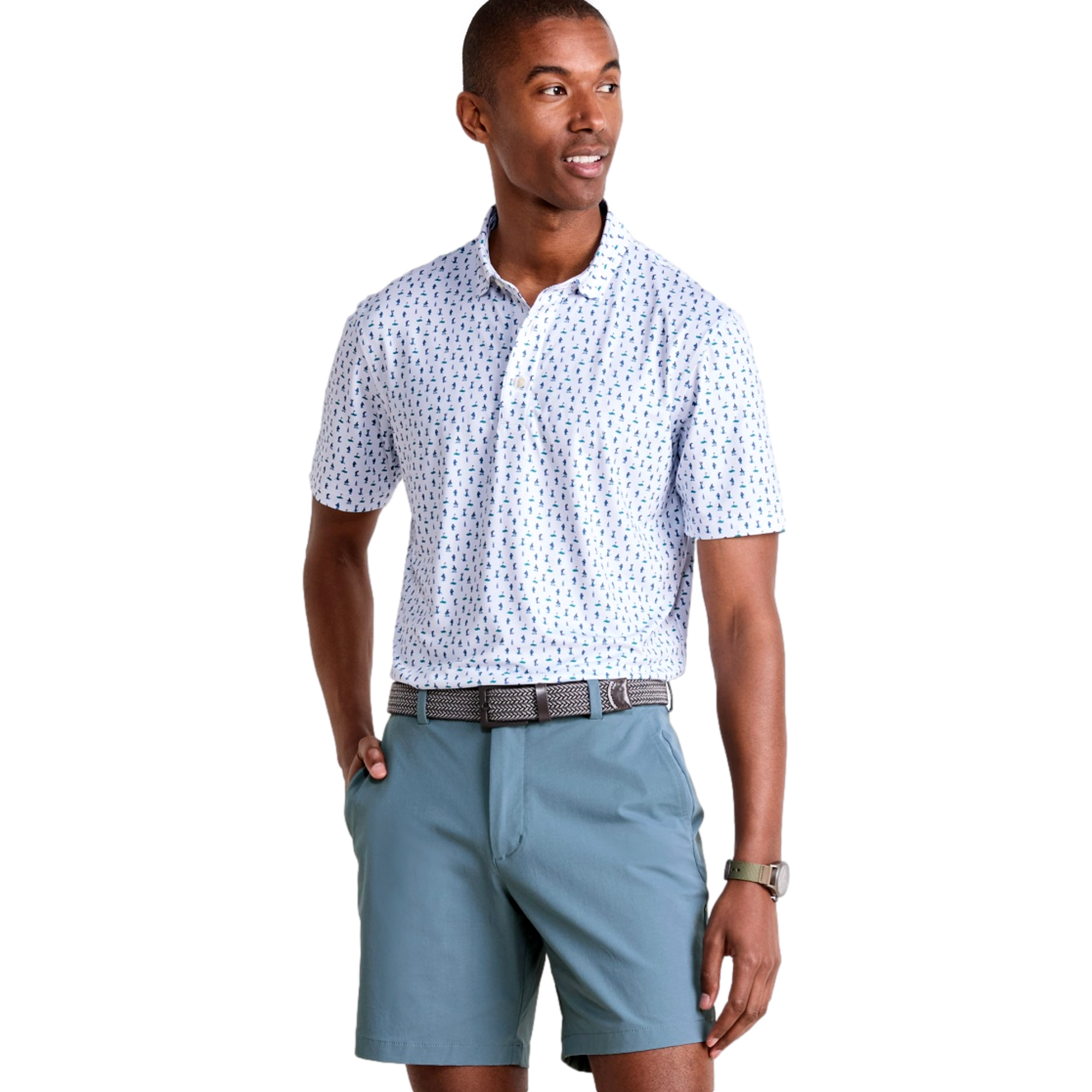 Palmero Printed Men's Golf Polo Shirt