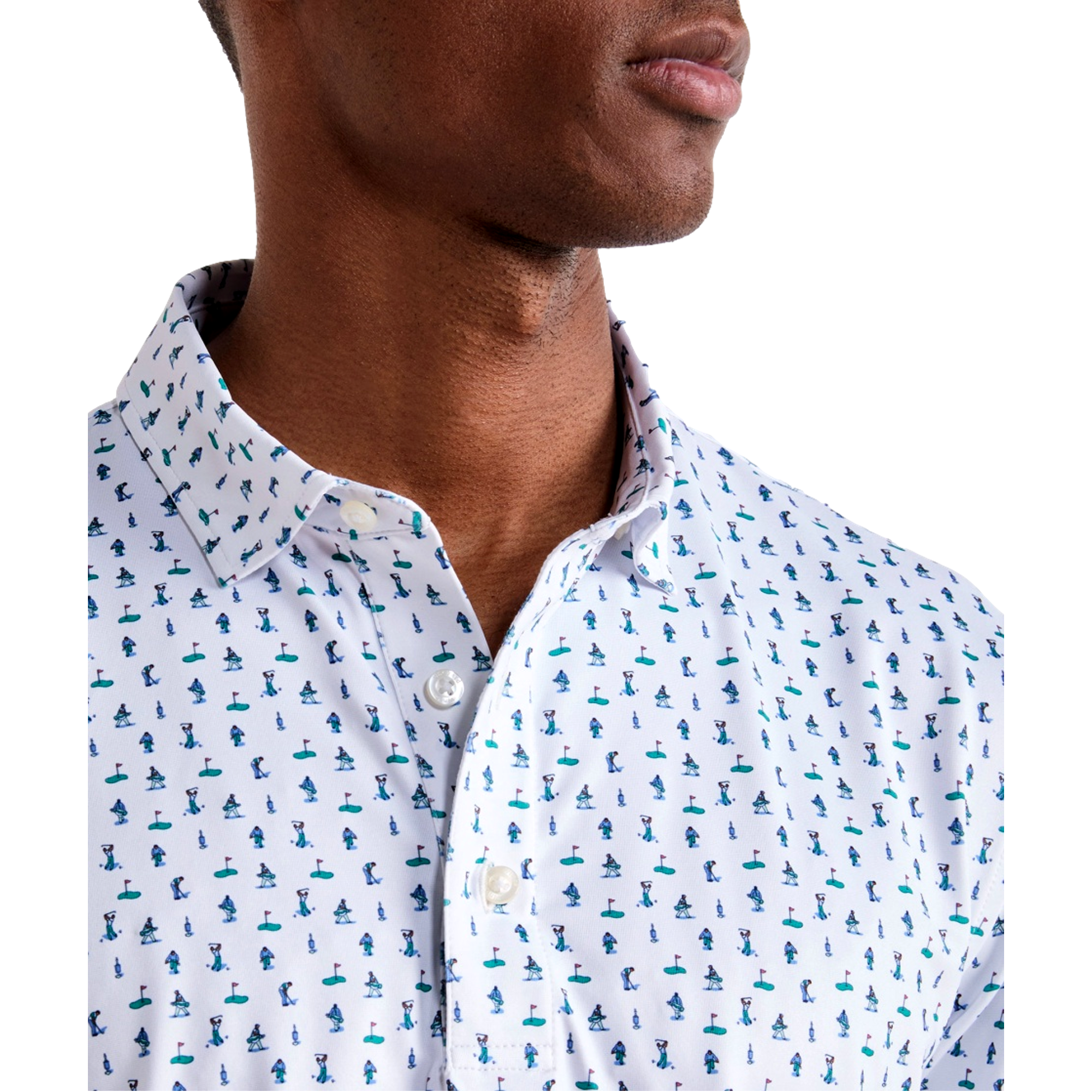 Palmero Printed Men's Golf Polo Shirt