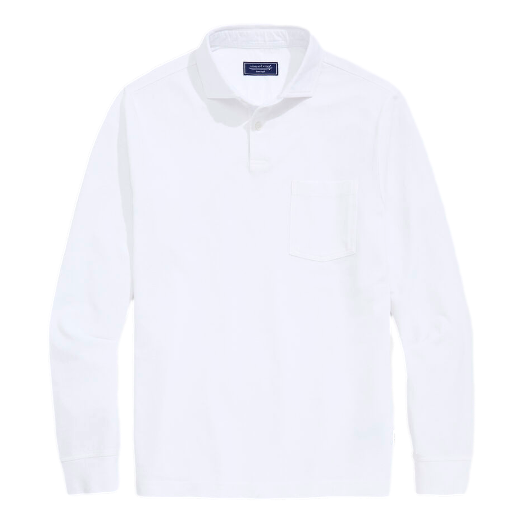 Lived-In Pique Men's Long Sleeve Golf Polo Shirt