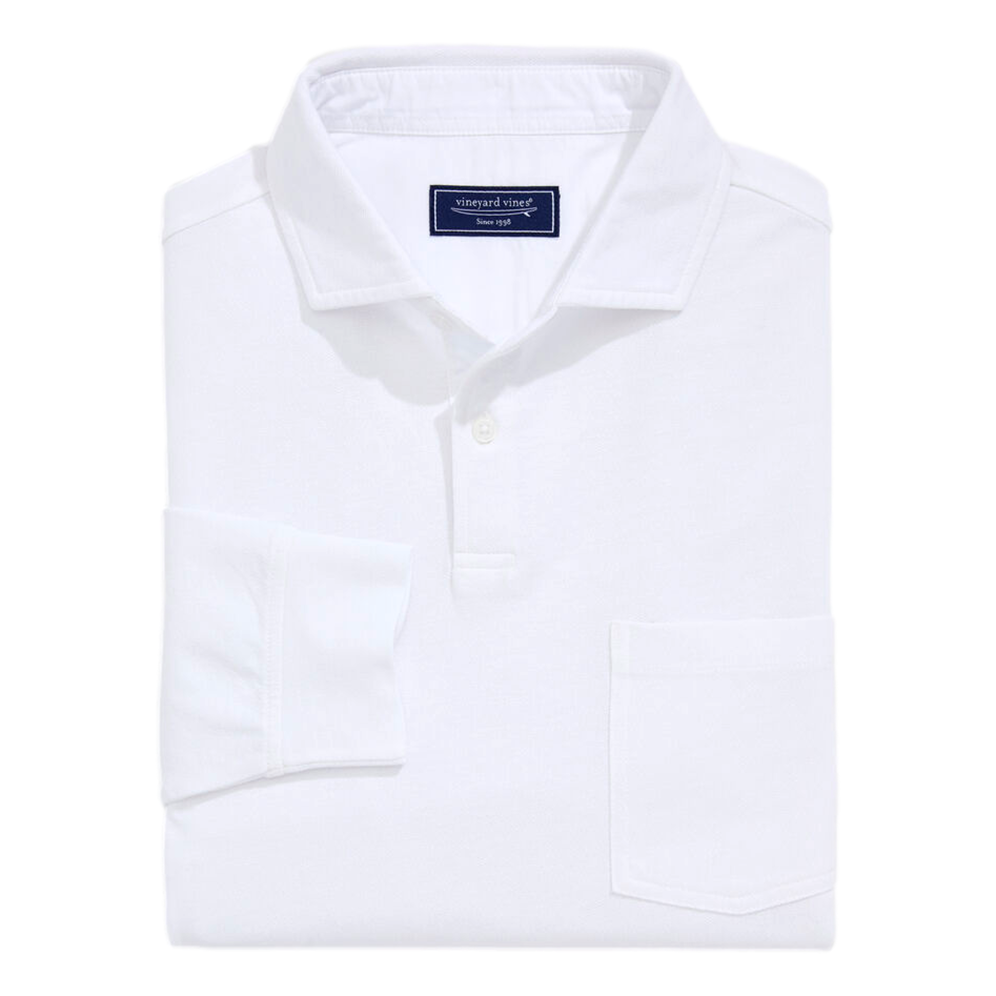 Lived-In Pique Men's Long Sleeve Golf Polo Shirt