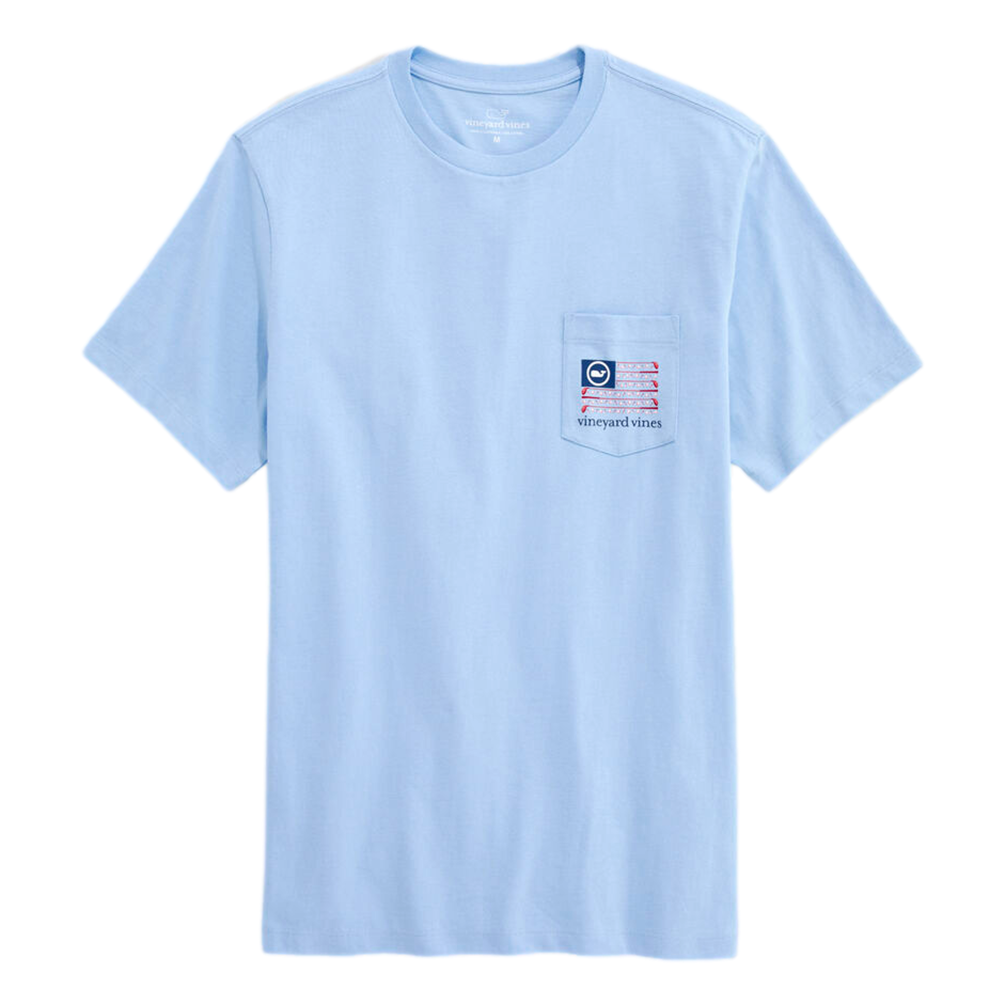 Americana Golf Flag Men's Short Sleeve Pocket Golf T-Shirt