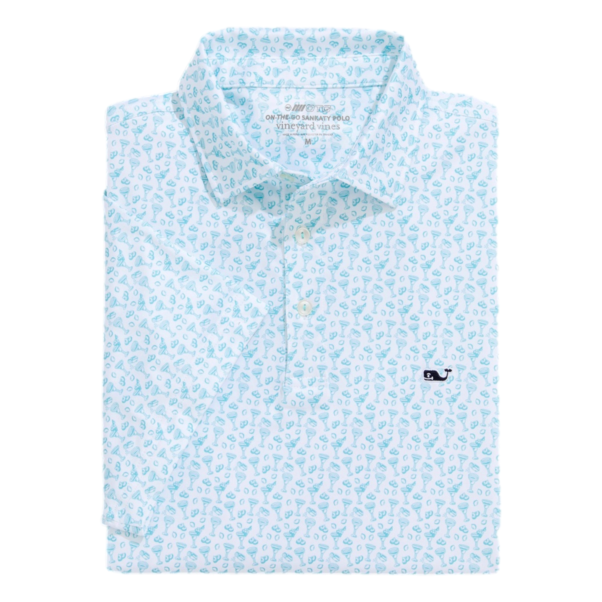 Printed Sankaty Men's Short Sleeve Golf Polo Shirt