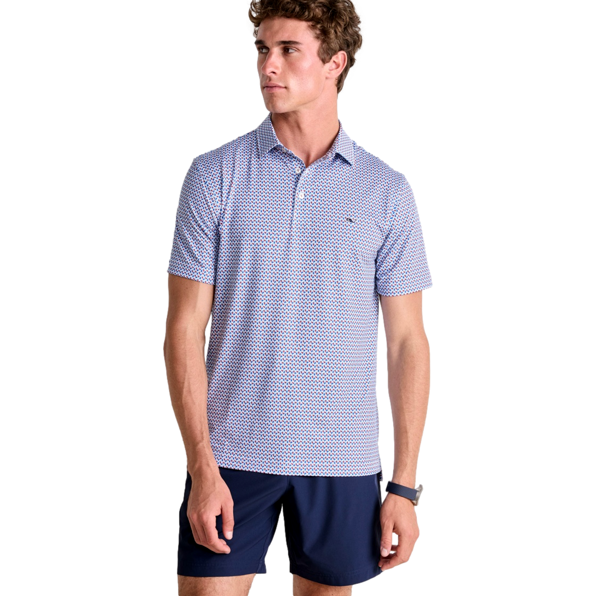 Printed Sankaty Men's Golf Polo Shirt