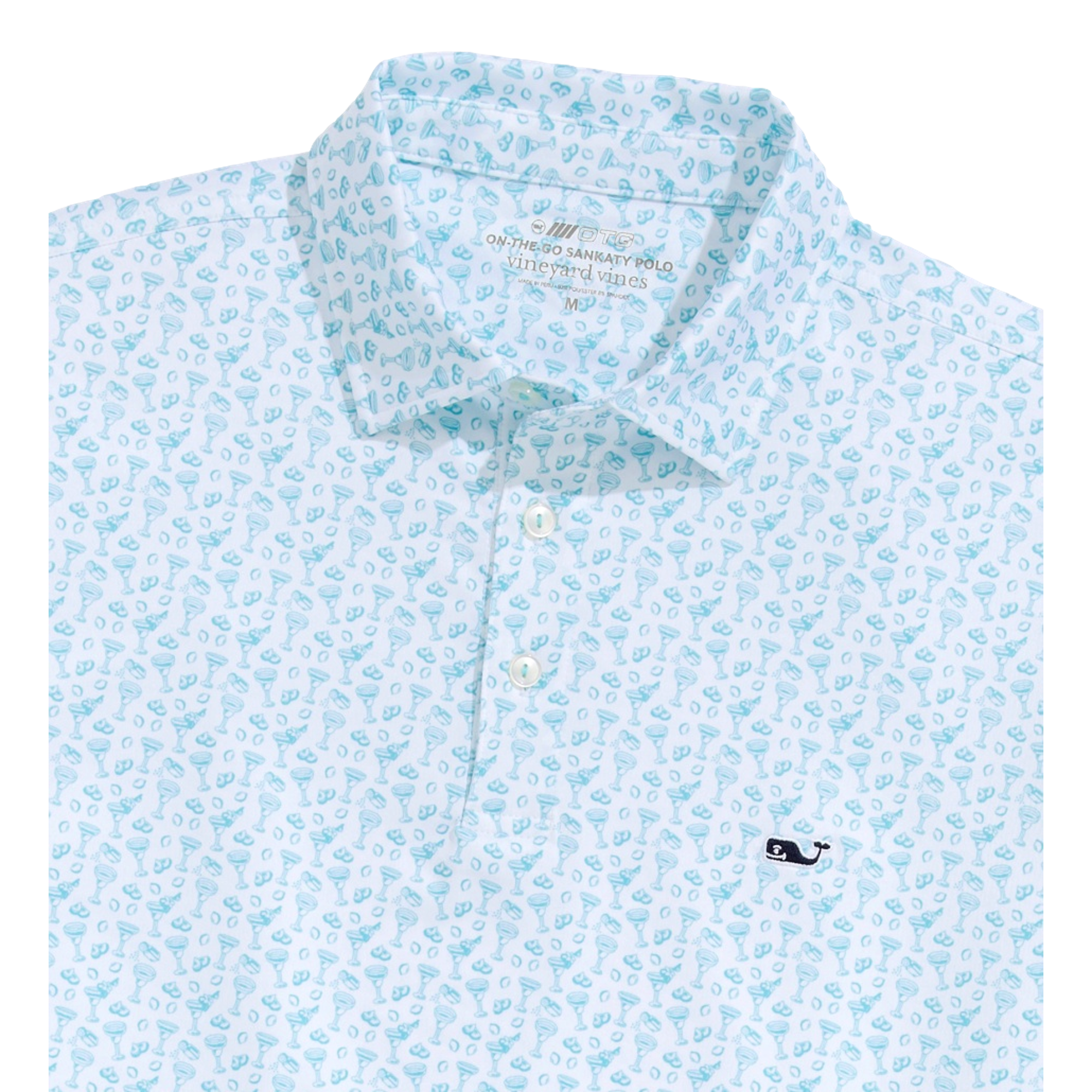 Printed Sankaty Men's Short Sleeve Golf Polo Shirt