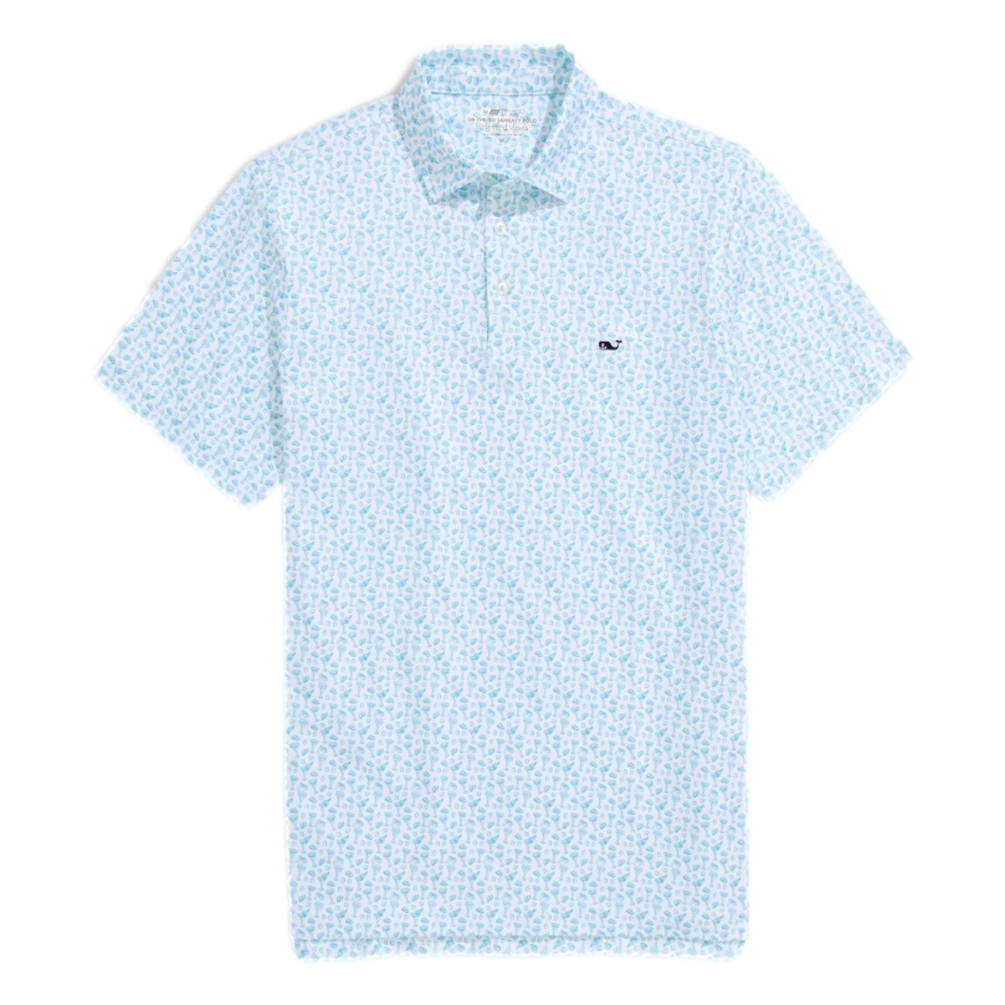 Printed Sankaty Men's Short Sleeve Golf Polo Shirt