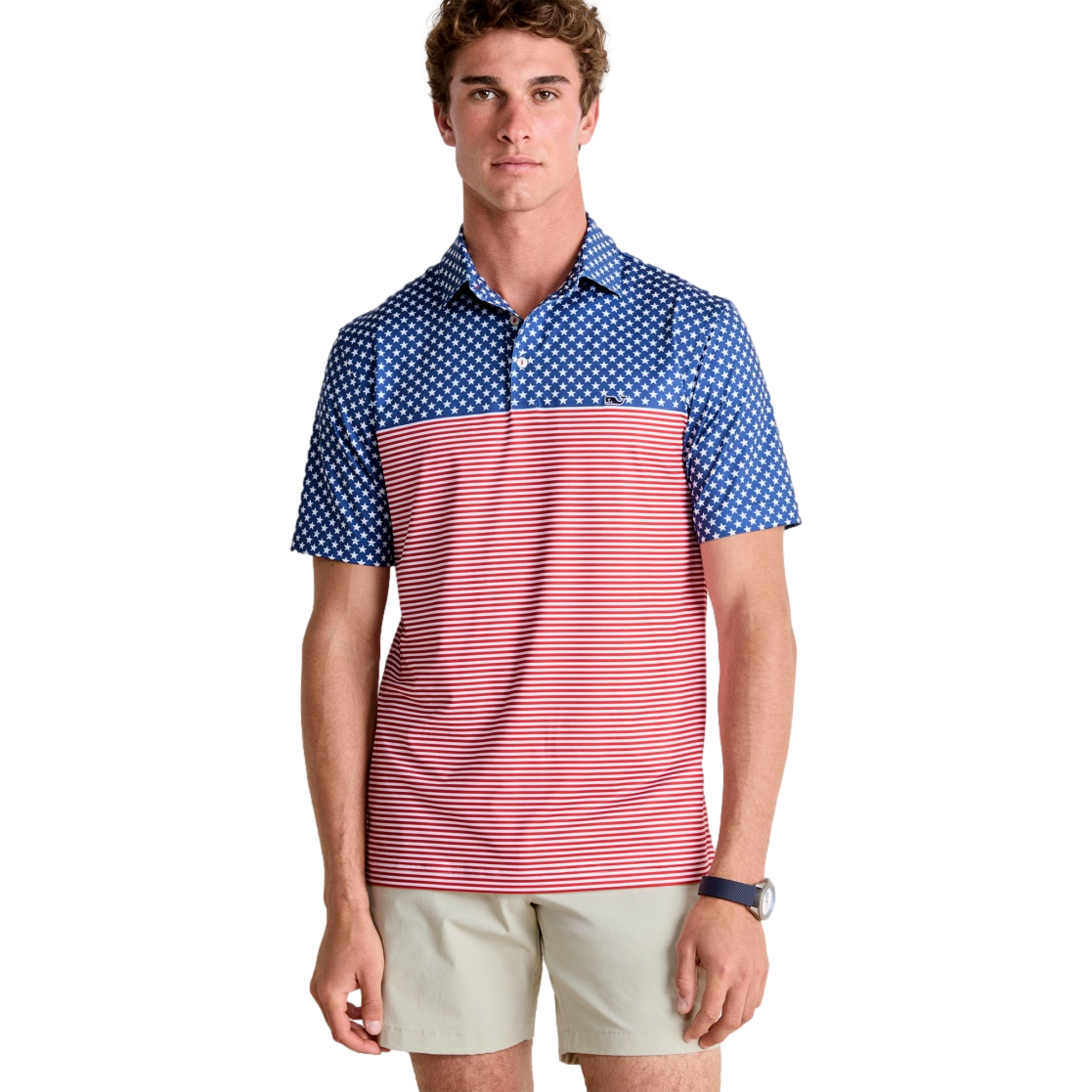 Bradley Stripe Sankaty Men's Golf Polo Shirt