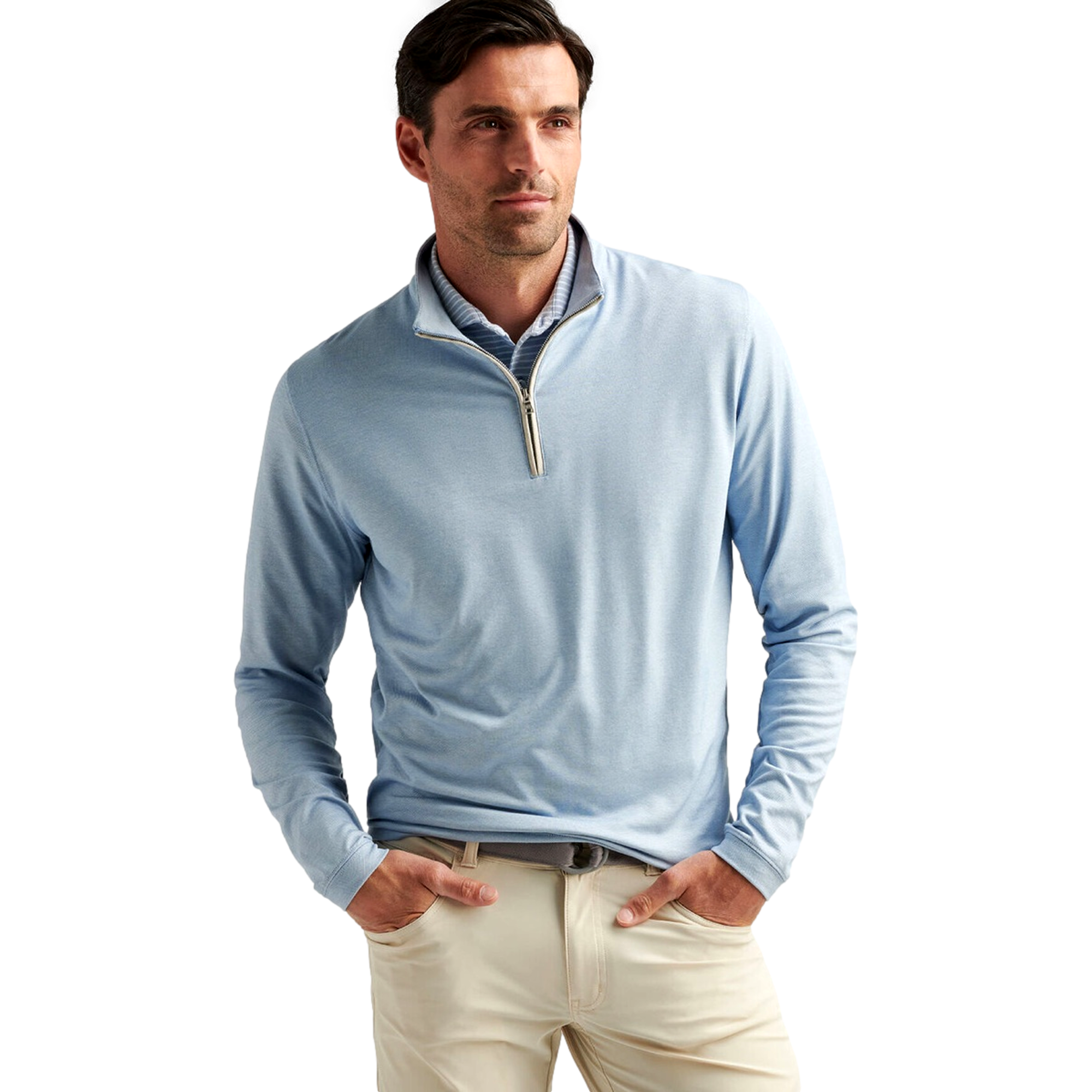 Albatross Cotton-Blend Piqué Men's Golf Quarter Zip