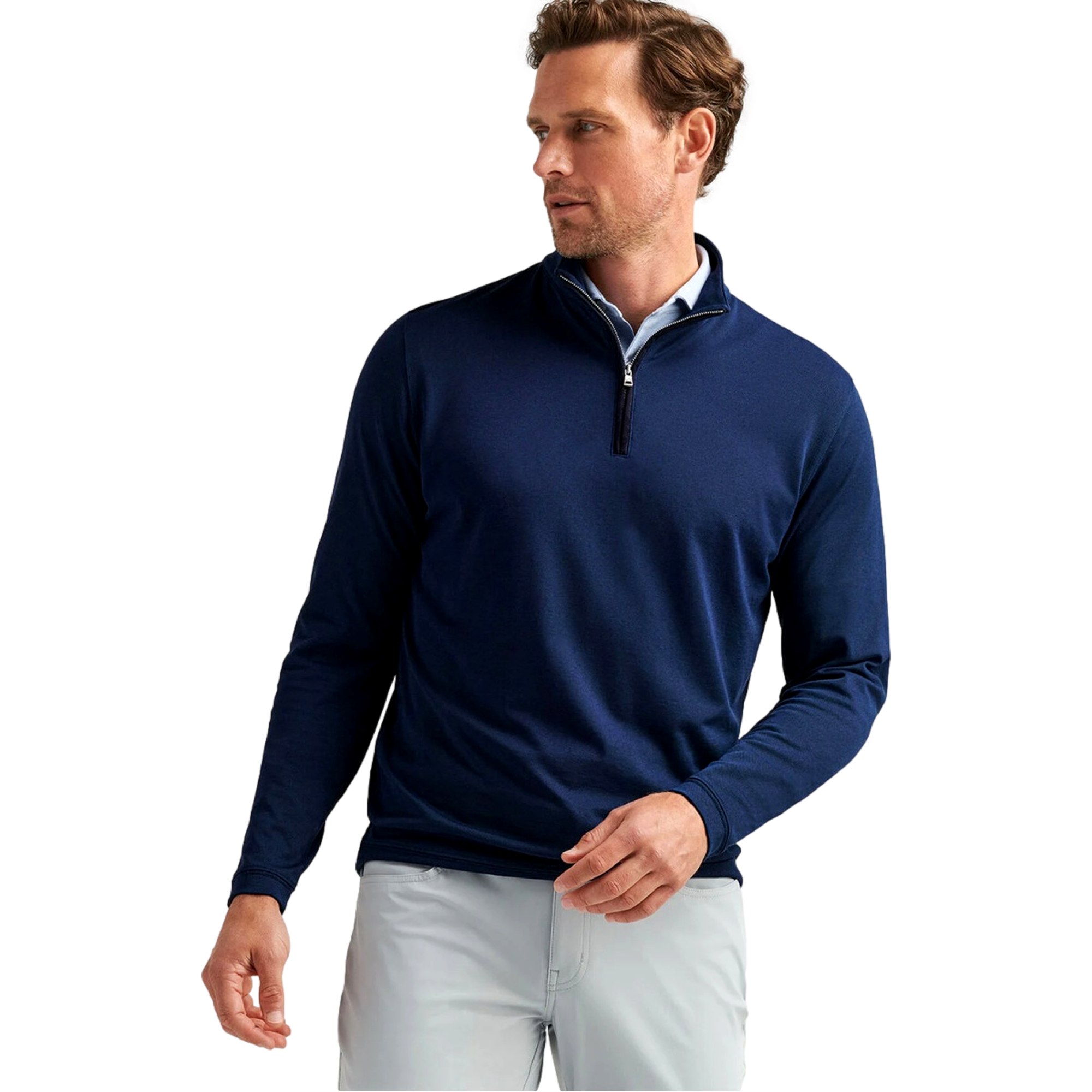 Albatross Cotton-Blend Piqué Men's Golf Quarter Zip