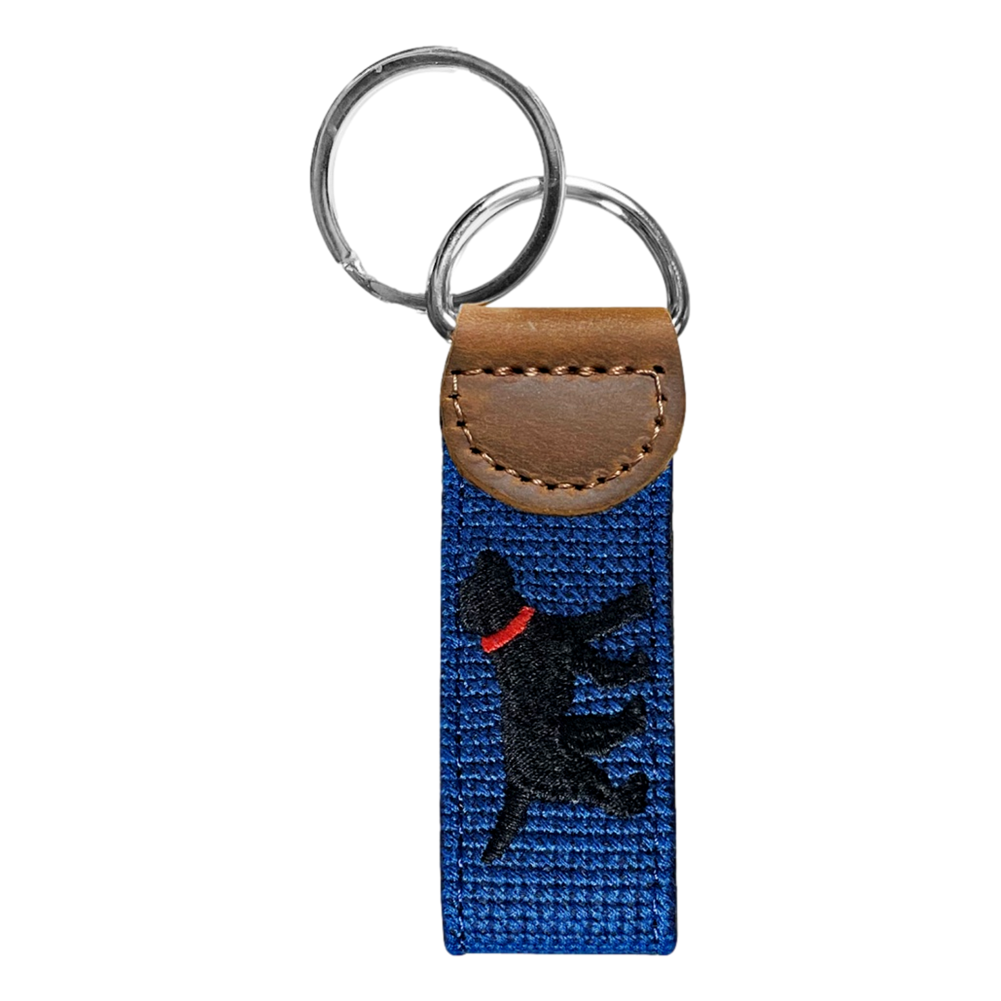 Reversible Black Lab and Yellow Lab Key Fob